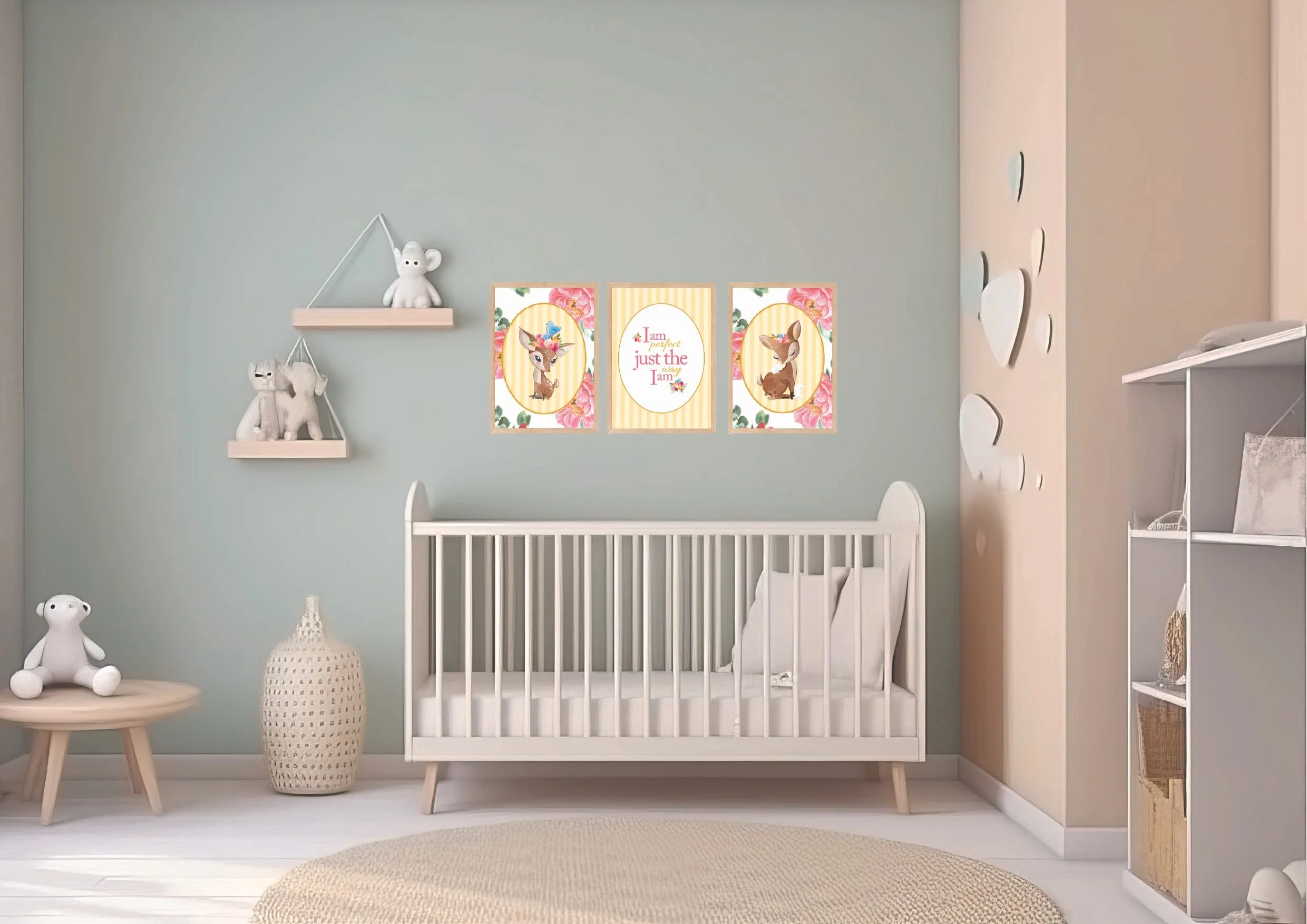 Cuddly Peonies Wall Art Set