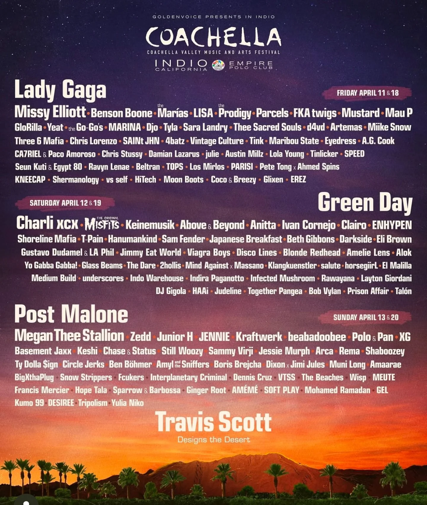 Coachella 2025! We are so excited to announce that we will be at Coachella this year from April 11- April 13 &amp; April 18- April 20! Come stop by our booth and enjoy some Award Winning Pizza! See you in the desert! @coachella 

Locations: 
Booth in
