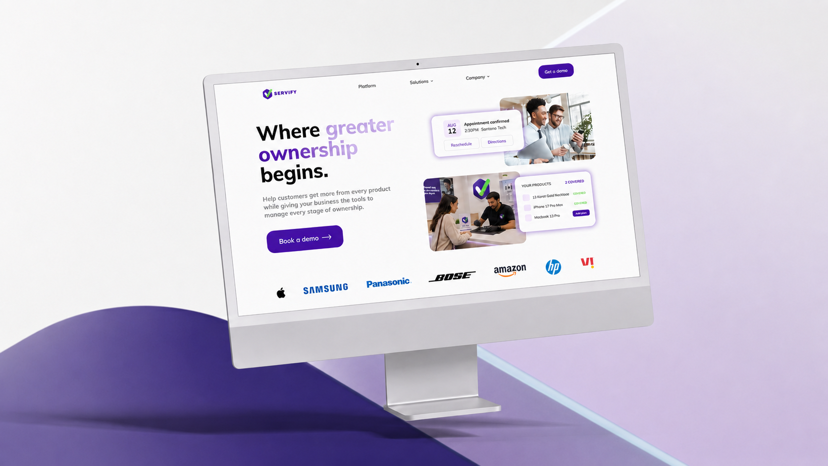 Servify Website Design