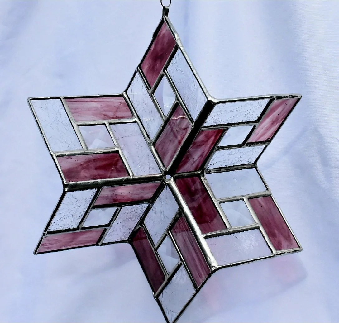 Stained Glass Star spinner