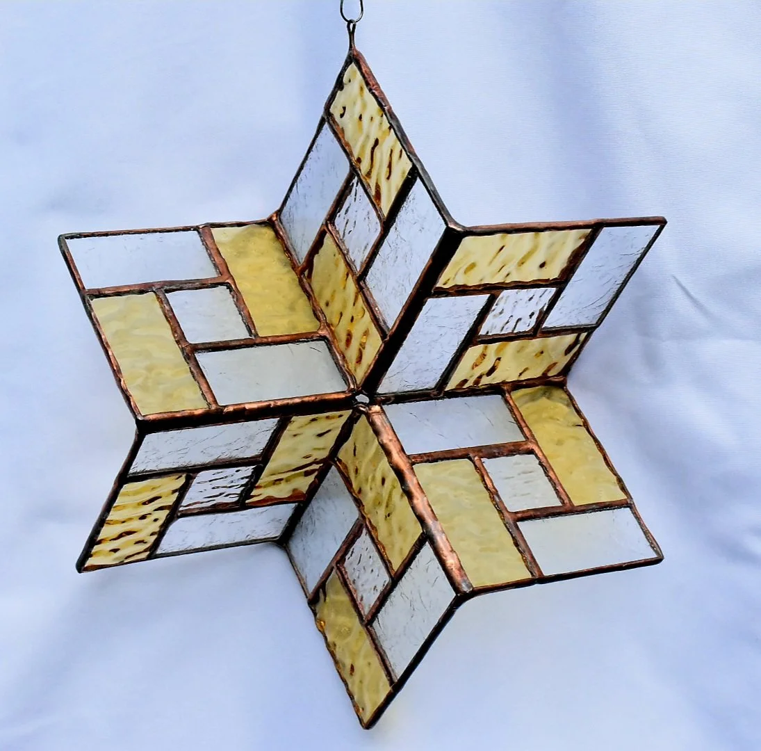 Handcrafted Stained Glass Star Spinner