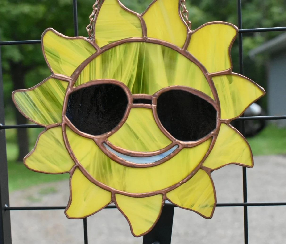 Sunny Smiles Stained Glass Sun Catcher