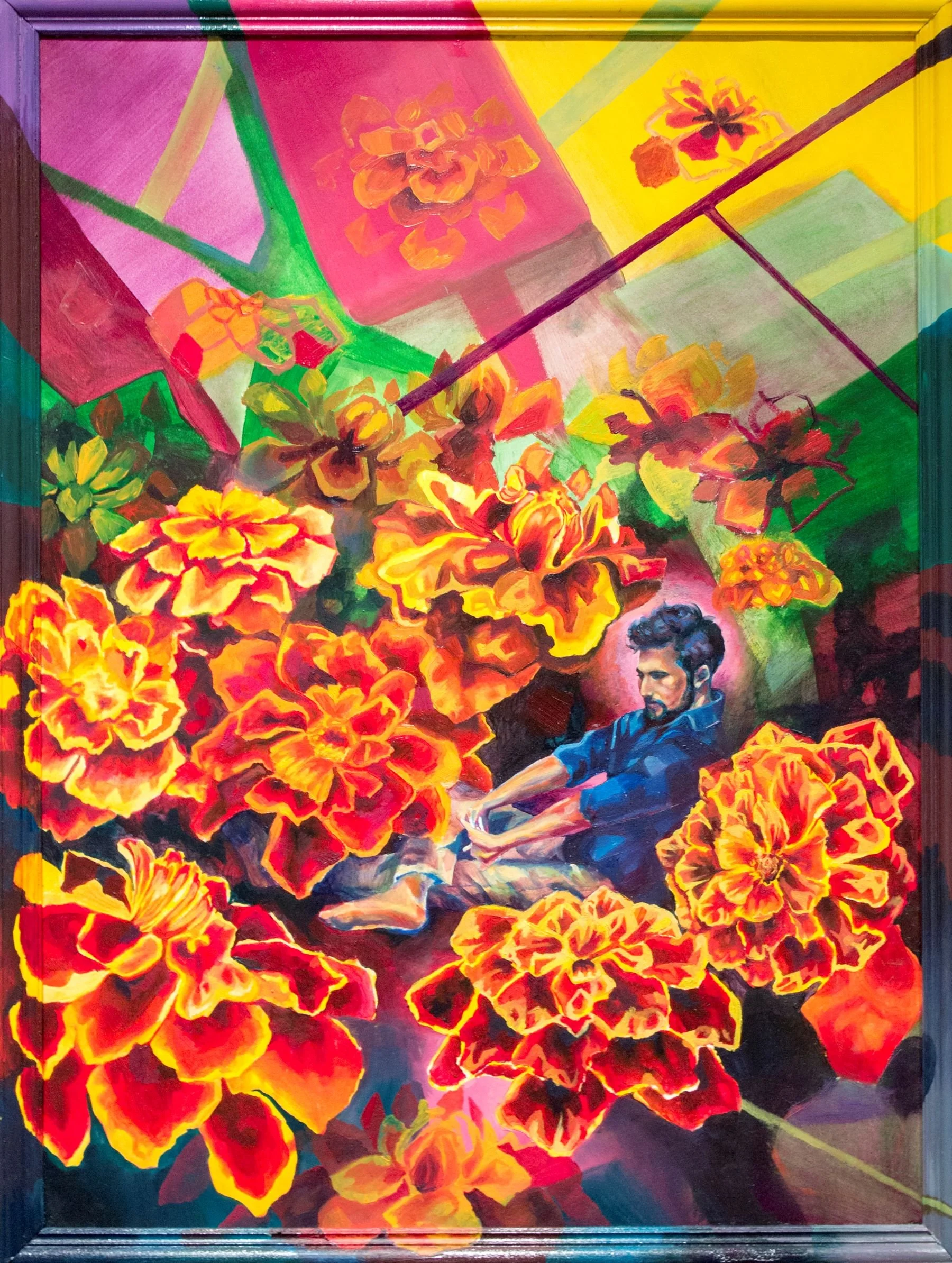 Scrutiny - 2017, Oil on Arches Oil Paper, 36” x 24”