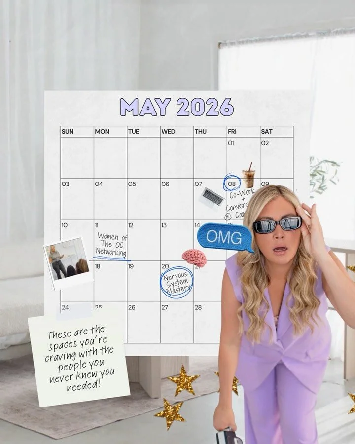 May is full. In the best way. Not busy for the sake of being busy, but intentional spaces designed to move you forward🪩✨

Because where you spend your time and who you spend it with, will either expand you or keep you exactly where you are.

And thi