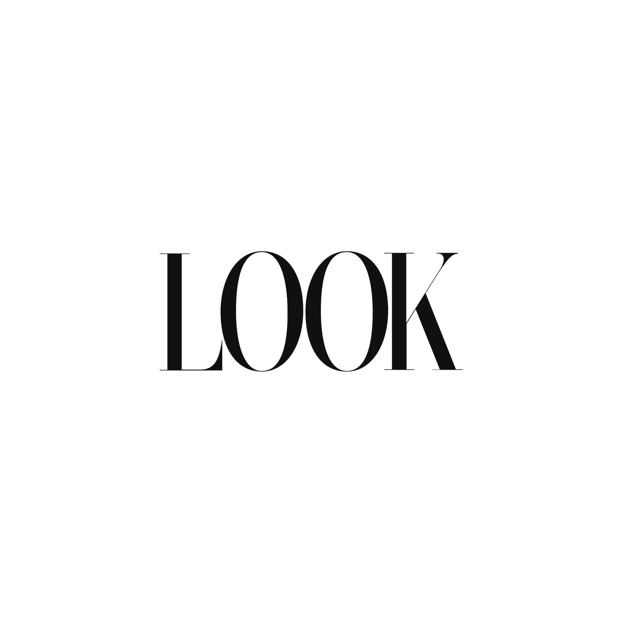 Look logo in black and white.