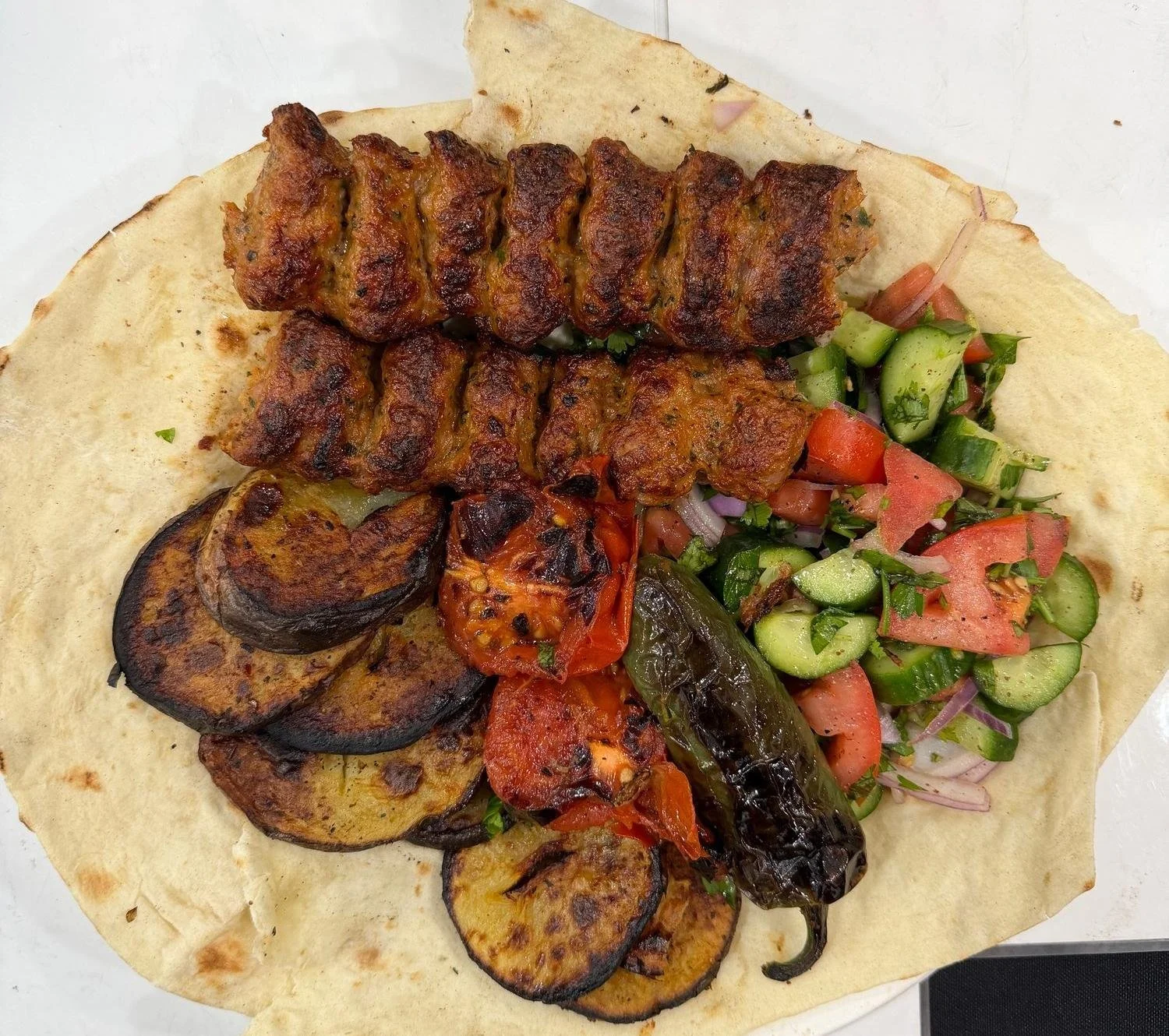 Beef Kabob Plate (with Potatoes)