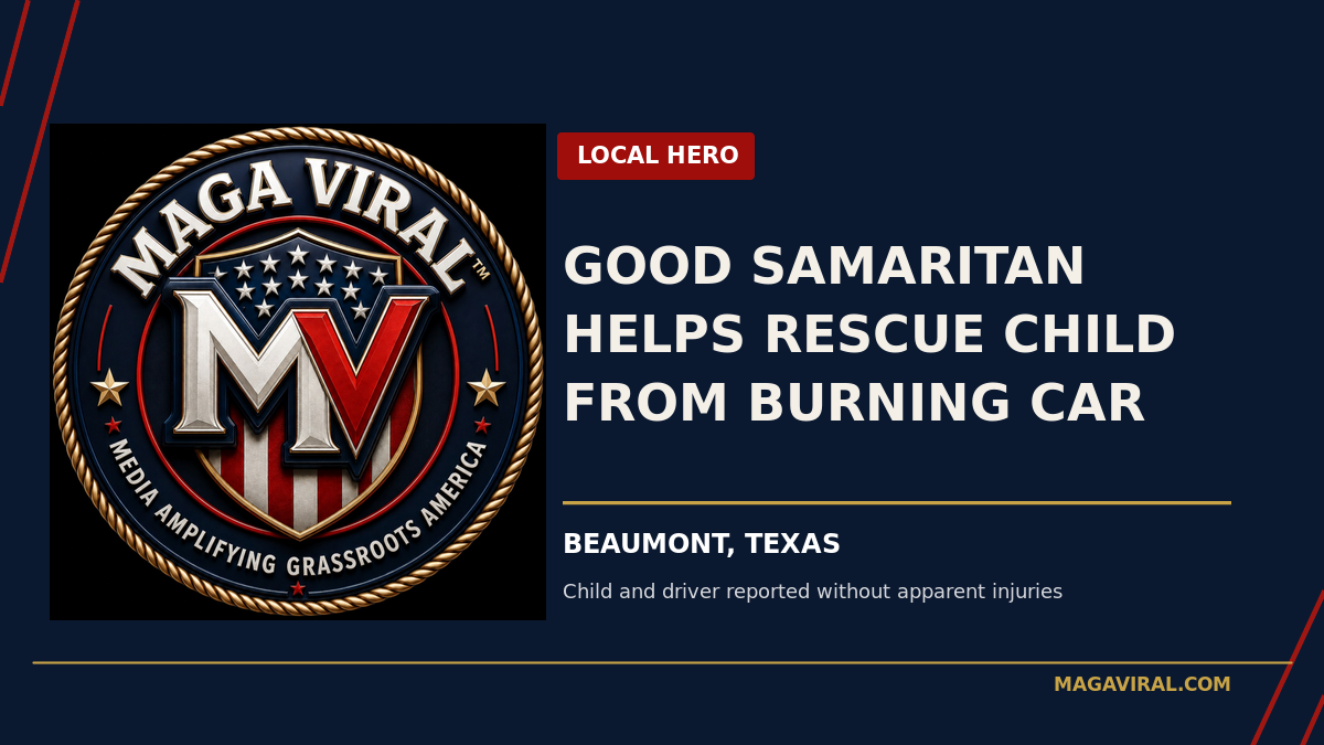 Good Samaritan Helps Rescue Child From Burning Car in Beaumont, Texas