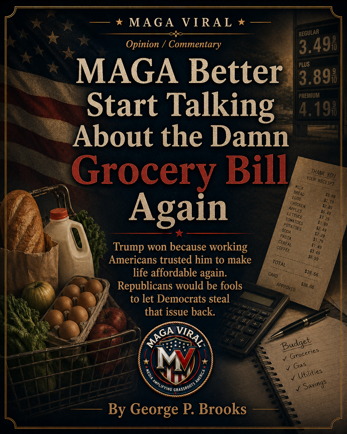 MAGA Better Start Talking About the Damn Grocery Bill Again