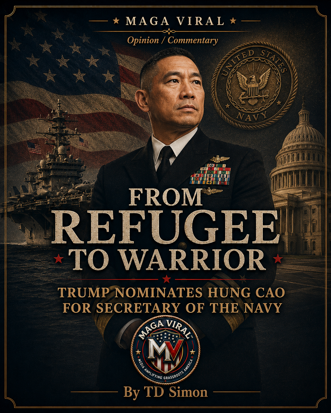 From Refugee to Warrior: Trump Nominates Hung Cao for Secretary of the Navy