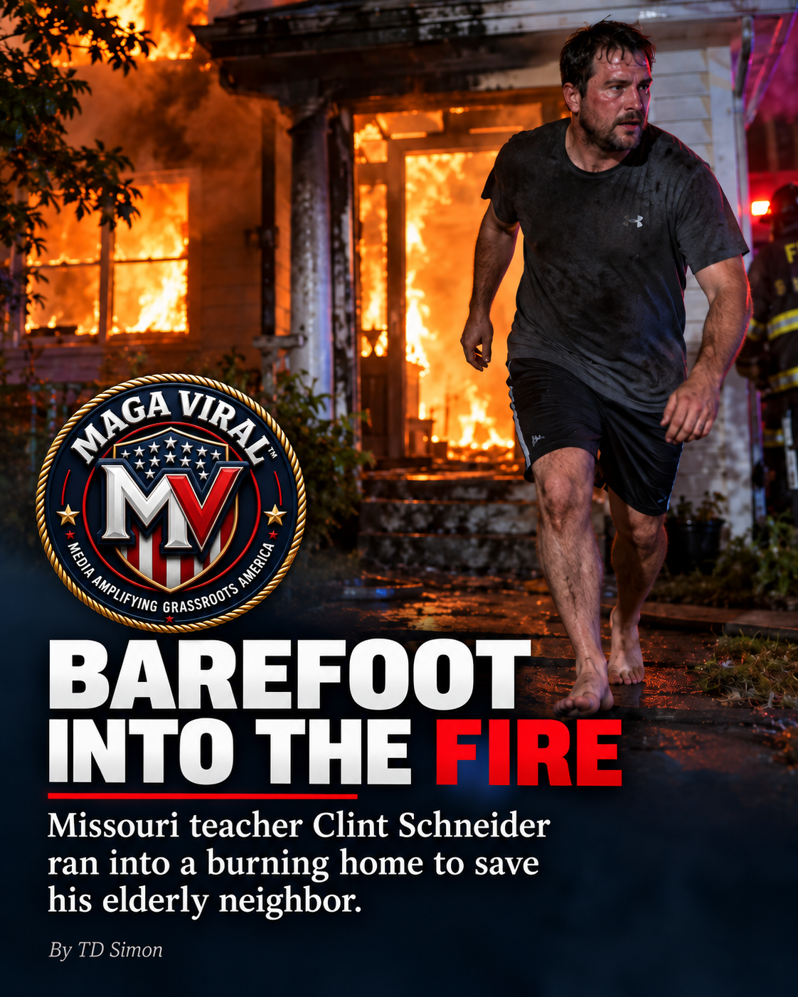 Barefoot Into the Fire: Just to Save His Neighbor