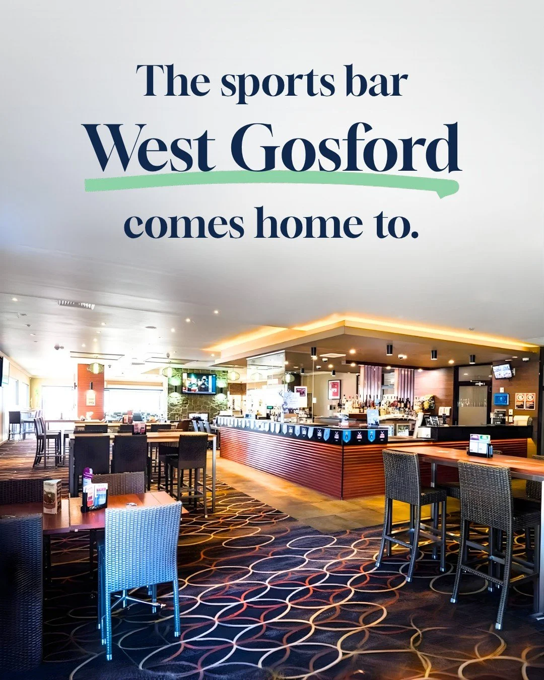 From footy and cricket to #UFC and international showdowns, we're broadcasting all your favourite sports LIVE &amp; LOUD. 💯

With plenty of comfortable seating, cold beers on tap and a proper pub feed at your fingertips, our #sportsbar is the perfec