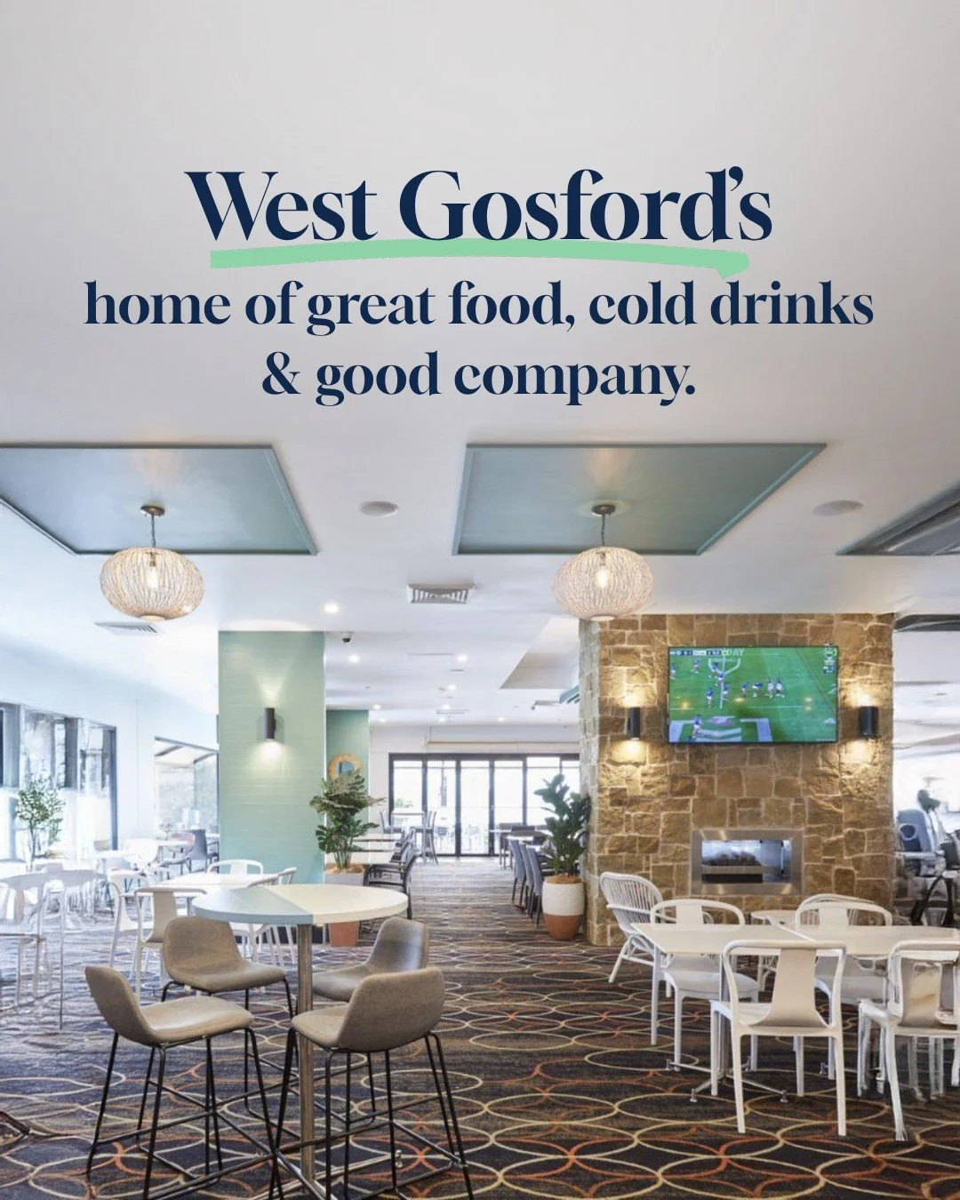 Cold drink in hand. Footy on the big screen. Mates around the table. Sounds about right. 🍺 

#TheSettlersTavern is West Gosford's local, a bright, open pub with a big bar, relaxed indoor and outdoor dining, and something on every day of the week. 👌