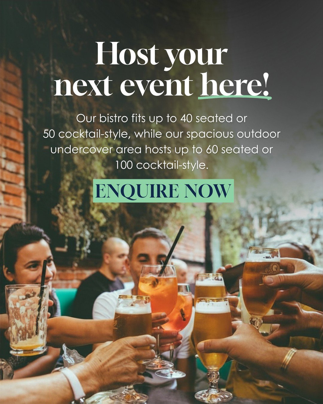 Your next big occasion deserves a proper venue. 🥂

Whether it's a birthday, an engagement, an end-of-year celebration or just a reason to get everyone together, #TheSettlersTavern has the space and the team to make it one to remember. 💯

Reach out 