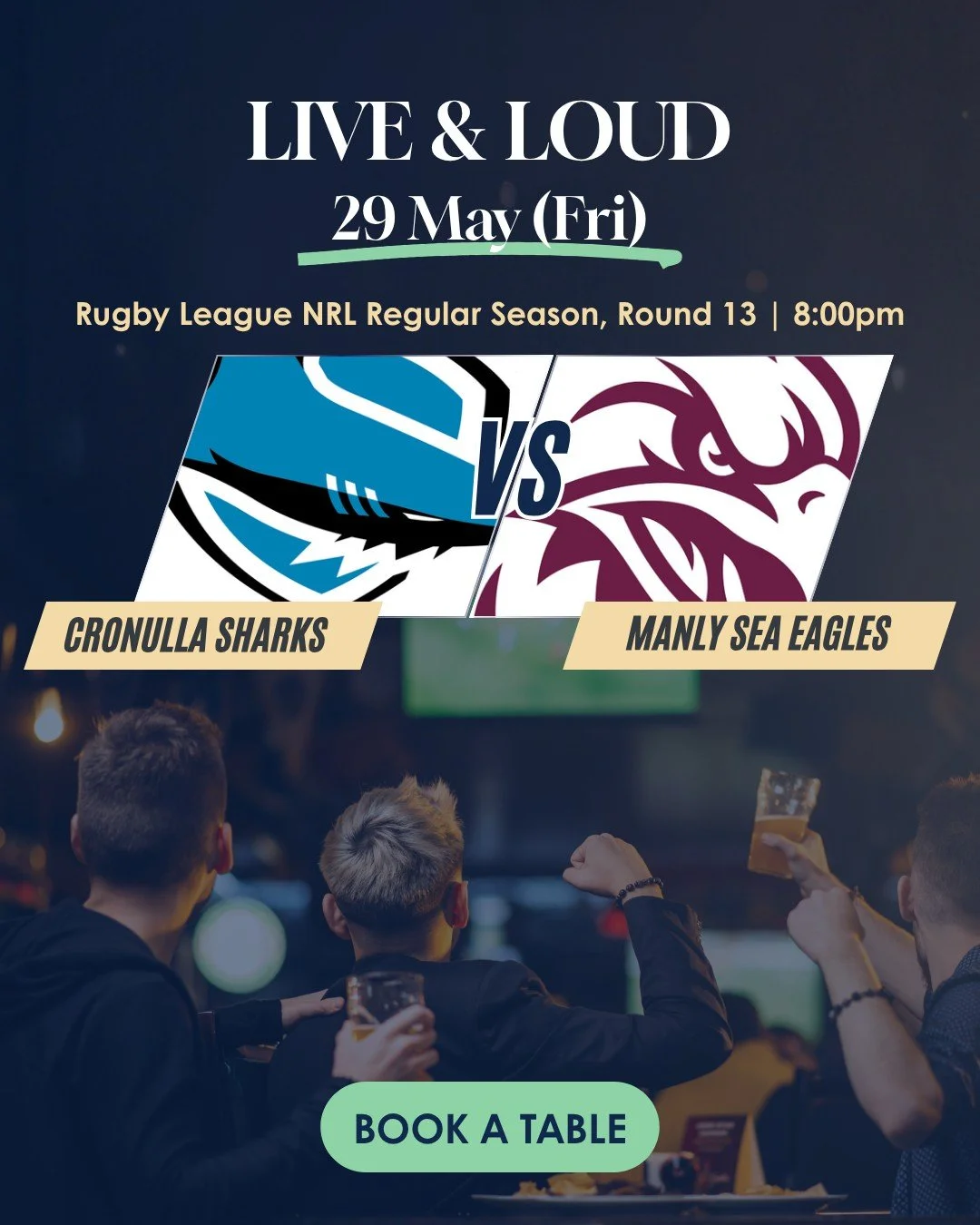 Whatever code you follow, you're welcome here. 🏉🦅

#AFL and #NRL. Friday, Saturday and Sunday. 
A full weekend of live sport on the big screens at #TheSettlersTavern.

Your people are here. Your game is on. All that's left is showing up.

👉 Book y