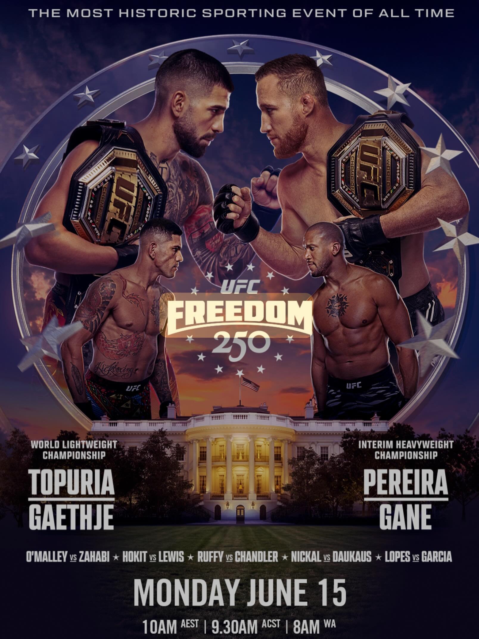 UFC 250 is LIVE and LOUD at the Settlers Tavern this Monday, June 15 from 10AM.

Catch every punch, takedown and knockout on the big screens with an ice-cold drink in hand and an unbeatable atmosphere.

Round up your mates and settle in for a huge da