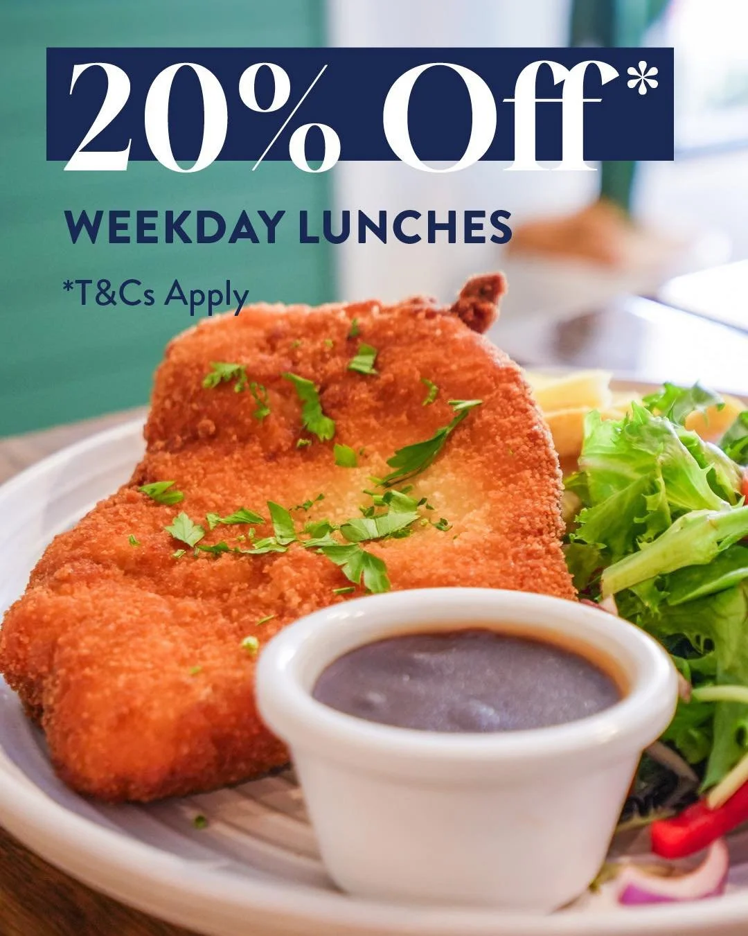🥩 Your weekday lunch plans are sorted.

Take a break from the desk and enjoy 20% OFF all lunch meals at The Settler's Tavern.

Whether you're catching up with friends, meeting clients, or simply treating yourself, there's never been a better excuse 
