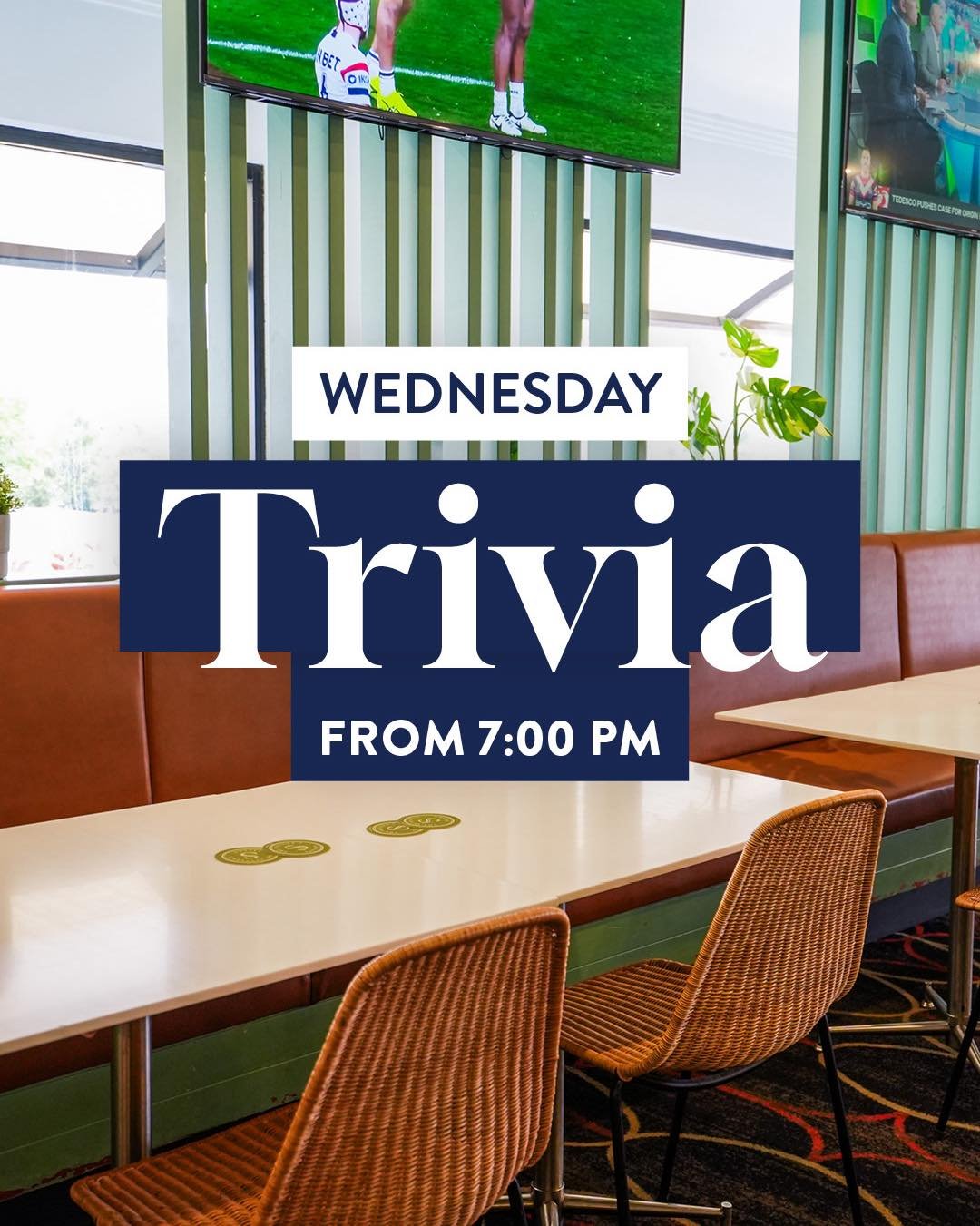 🧠 TRIVIA TONIGHT!

Think you know your stuff? Put your knowledge to the test!

Tonight from 7pm

Grab your team, grab a drink and get ready to battle it out! 🍻

Great prizes up for grabs!!