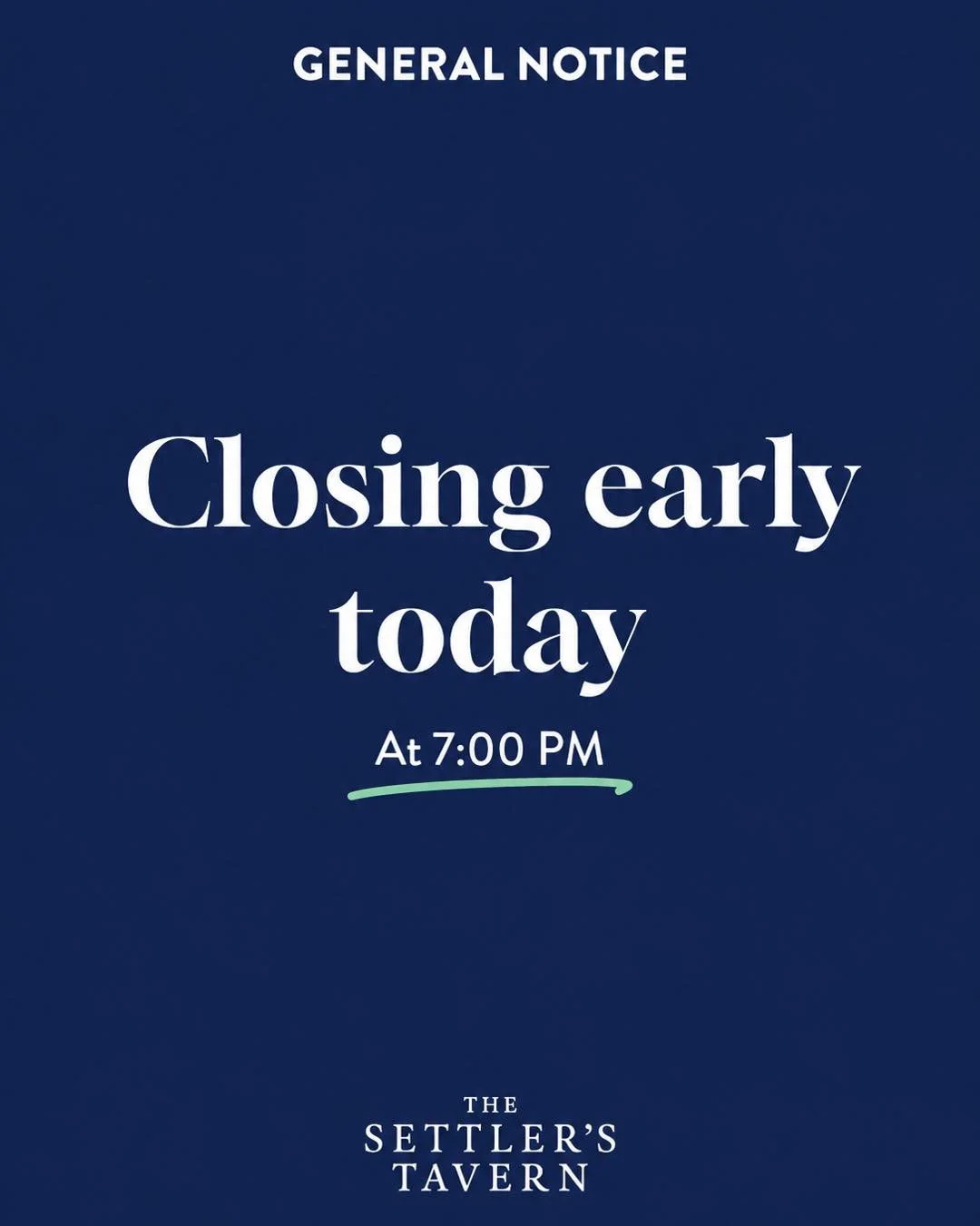 We will be closing at 7pm due to Ausgrid replacing a power pole outside the hotel.
See you tomorrow!!