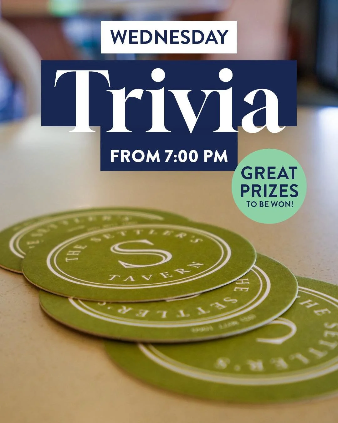 🧠 TRIVIA NIGHT IS ON TONIGHT! 🍻

Think you&rsquo;ve got what it takes to take the top spot? Get your team together and put your general knowledge to the test!

📍 Settlers Tavern Gosford
⏰ From 7pm
🏆 Great prizes up for grabs!

Bring your mates, g