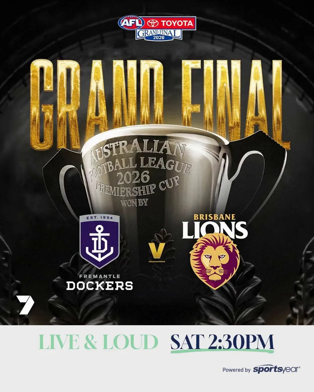 Finals weekend is here, and you know it&rsquo;ll be ON at Settlers.

Catch all the action LIVE &amp; LOUD on our massive 9-metre sports wall, with a huge weekend of finals footy, F1 and international rugby.

NRL Preliminary Finals. AFL Grand Final. A