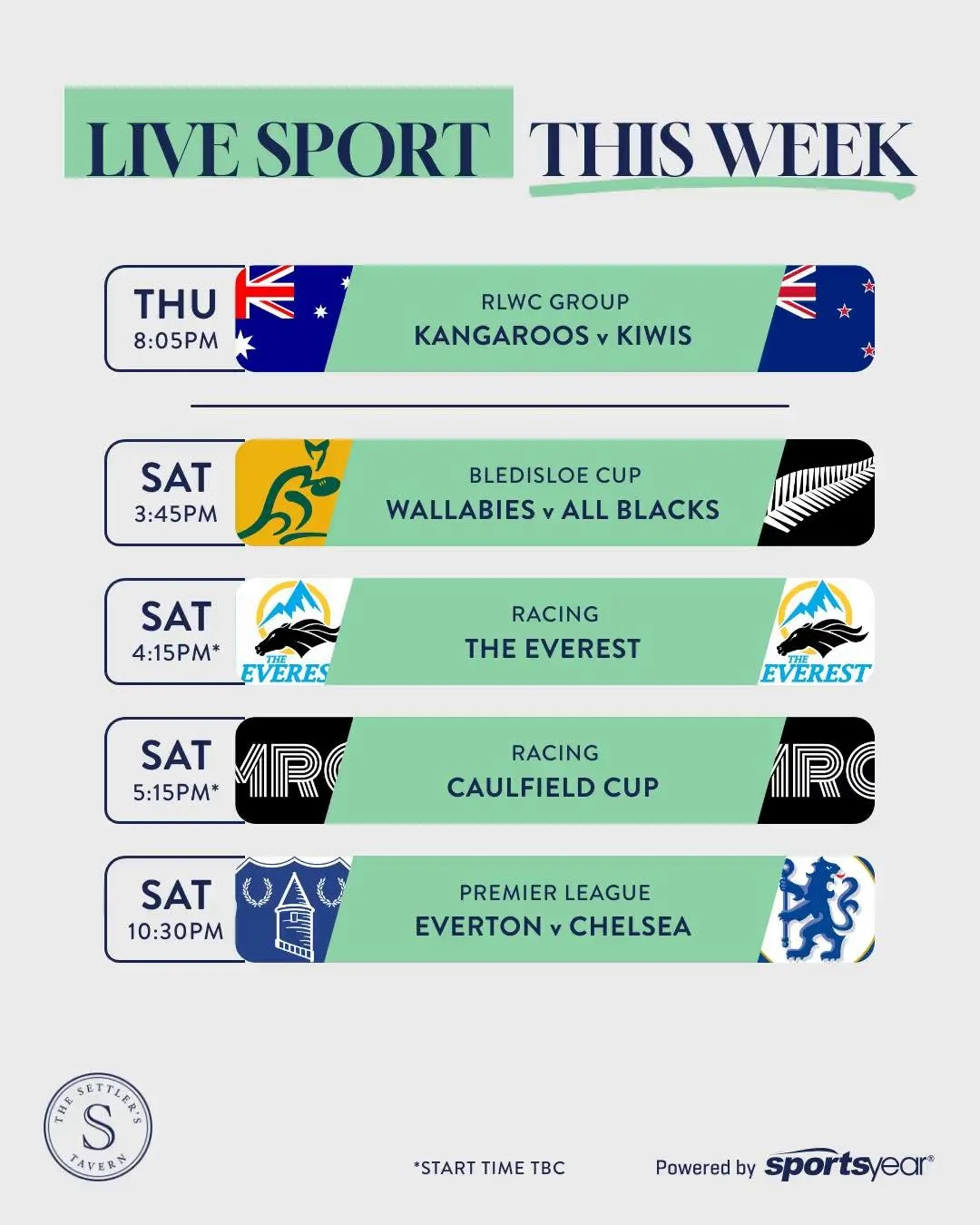 🏆 THIS WEEKEND IN SPORT: BIG GAMES, BIG RACES &amp; BIG RIVALRIES! 🔥

There&rsquo;s plenty to get excited about this weekend, with Australian sporting pride, world-class racing and fierce local rivalries on the menu! 🇦🇺

🏉 RUGBY LEAGUE | THE KAN