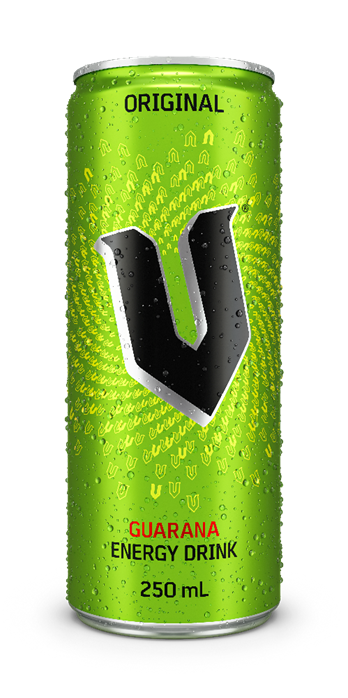 An image of a V energy drink.