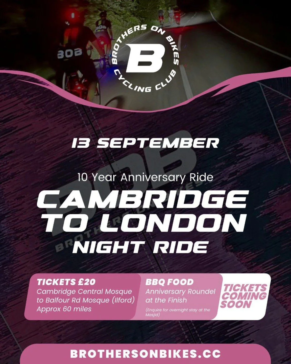 🚴&zwj;♂️ Save the Date &ndash; 10-Year Throwback Ride! 🚴&zwj;♀️

Can you believe it&rsquo;s been 10 years? Time flies when you&rsquo;re spinning pedals! To mark a whole decade since our first epic ride, we&rsquo;re heading back to where it all bega