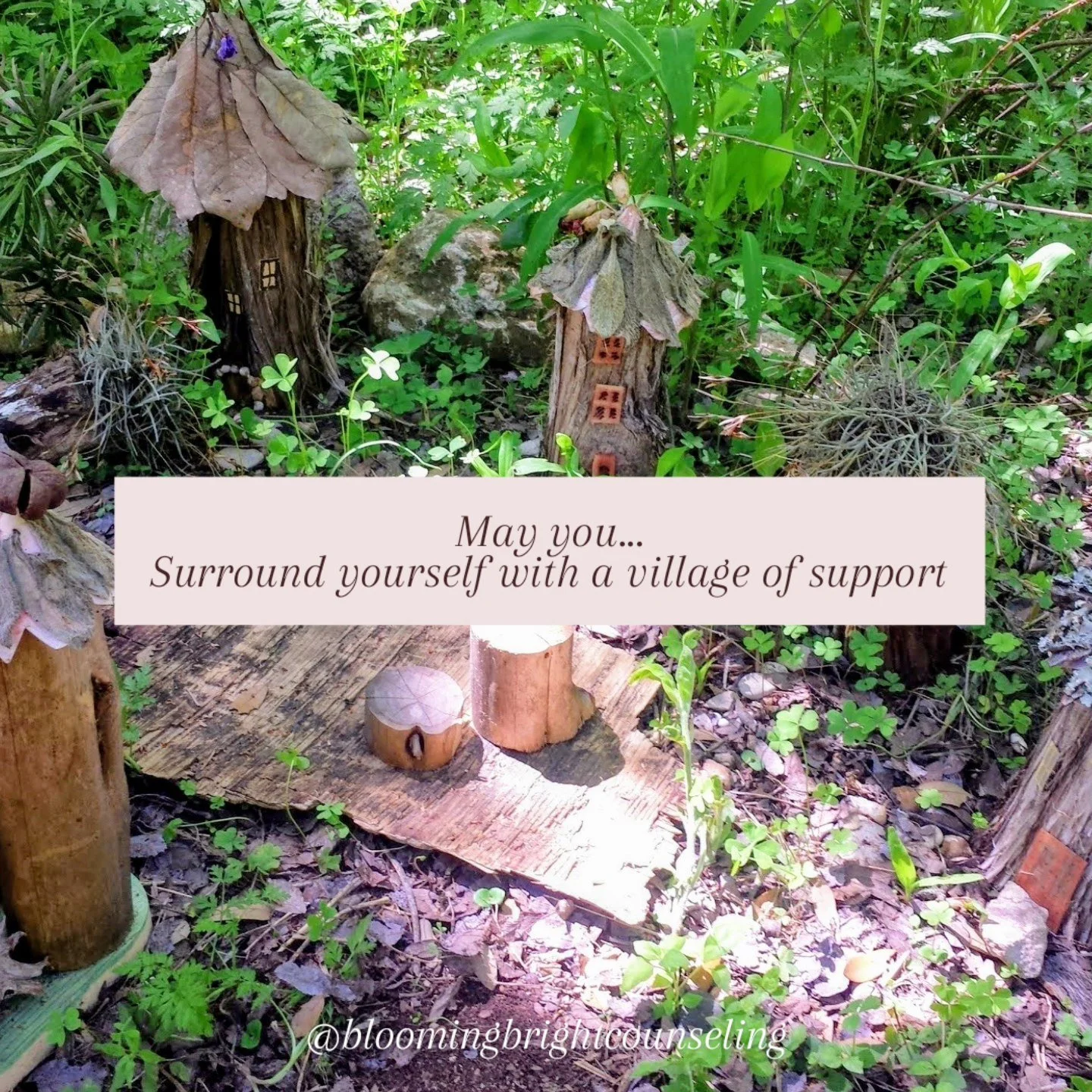 You know that saying...the one about it taking a village. Remember to build and maintain yours. 

#mentalhealthawarenessmonth #village