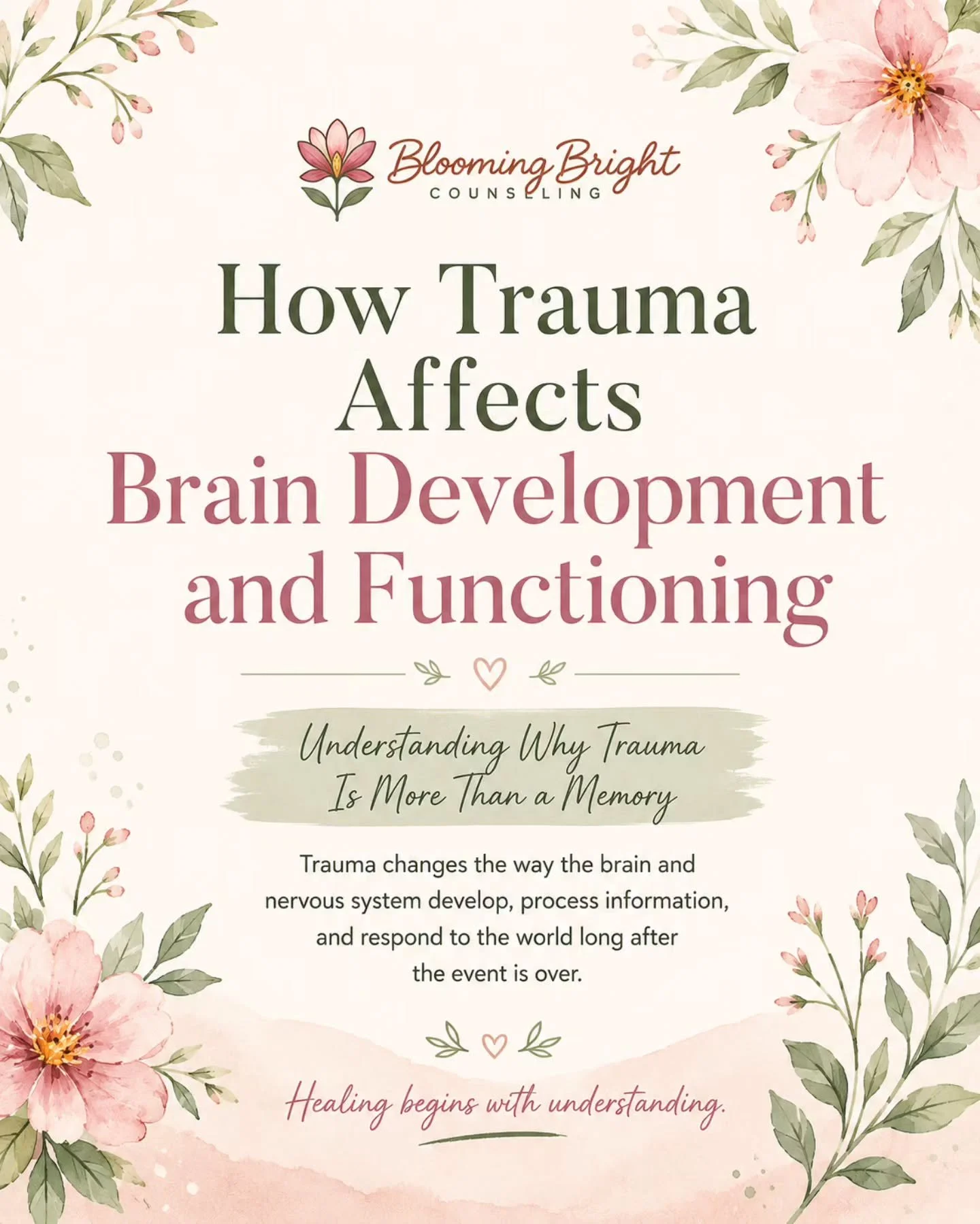 If you've ever wondered why you react so strongly to certain situations, your brain may be doing exactly what it learned to do during difficult experiences.

Trauma affects more than memories&mdash;it can shape emotions, relationships, focus, and eve