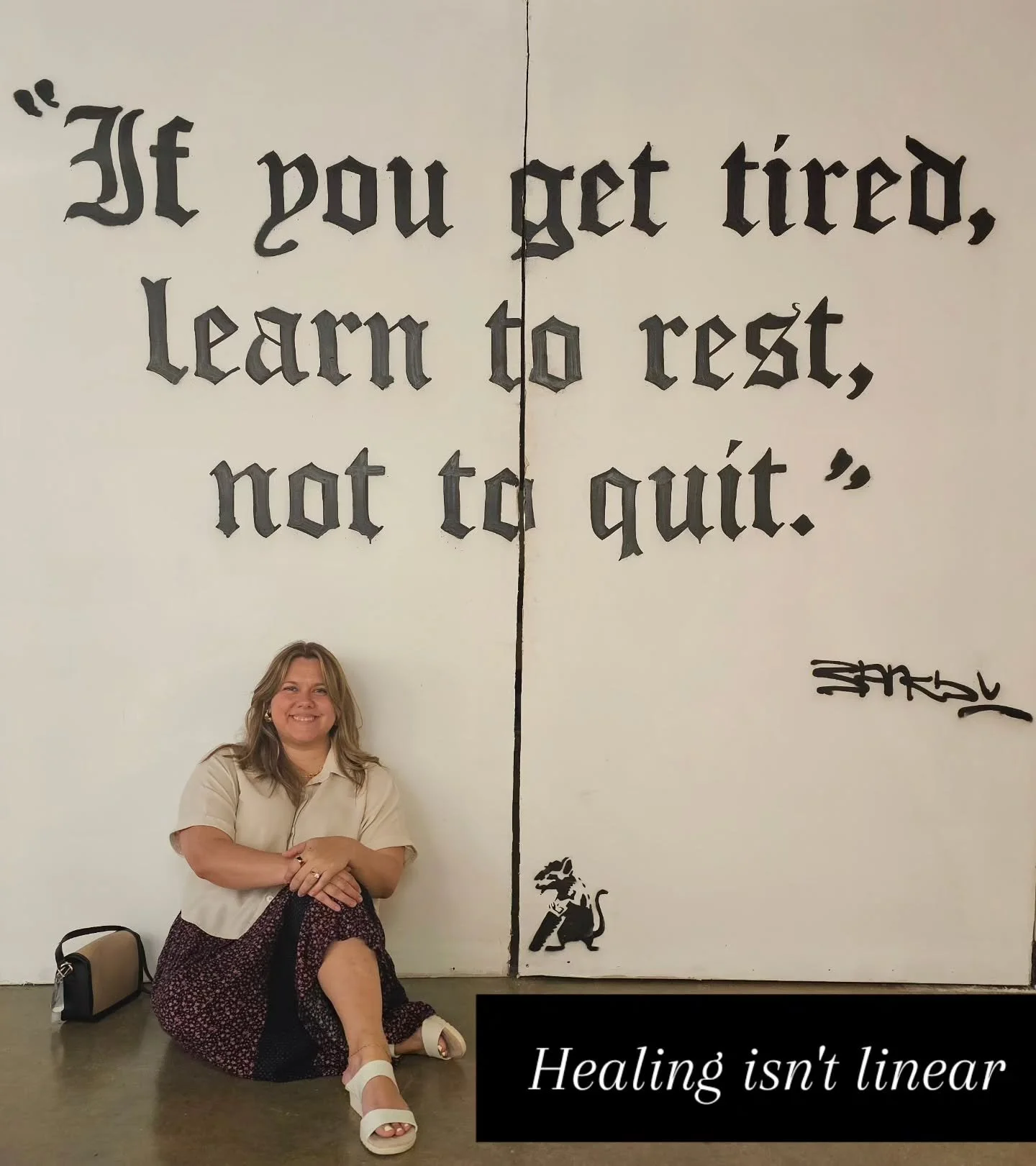 Sometimes 'moving forward' means staying still and allowing yourself to rest. You don't need to earn your right to pause. Your body deserves peace simply because you exist. We call it a 'setback' when we slow down, but often it&rsquo;s just our nervo