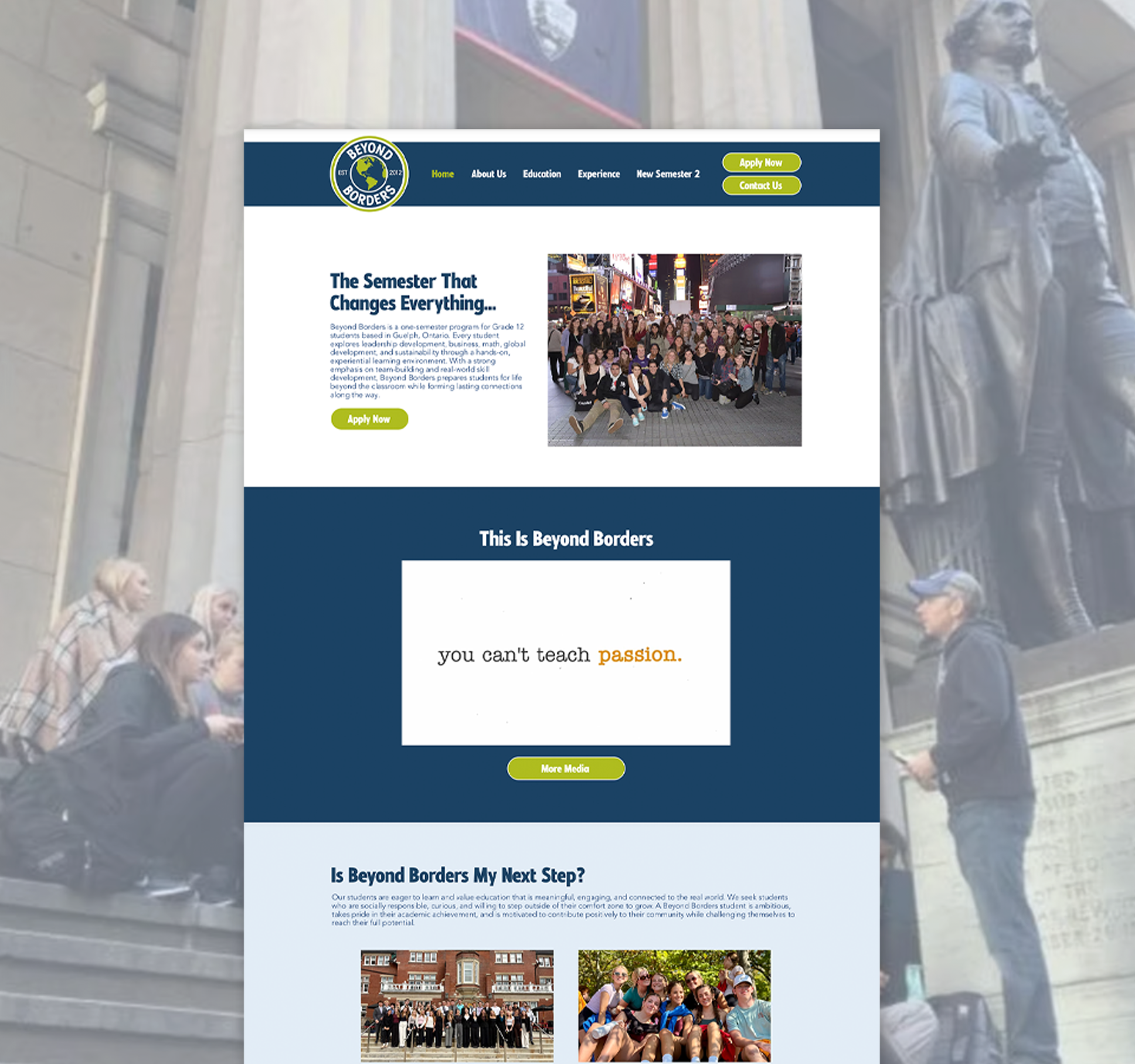 BEYOND BORDERS - Web Design