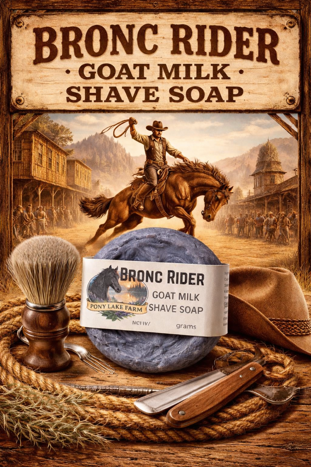 Bronc Rider Shave Soap