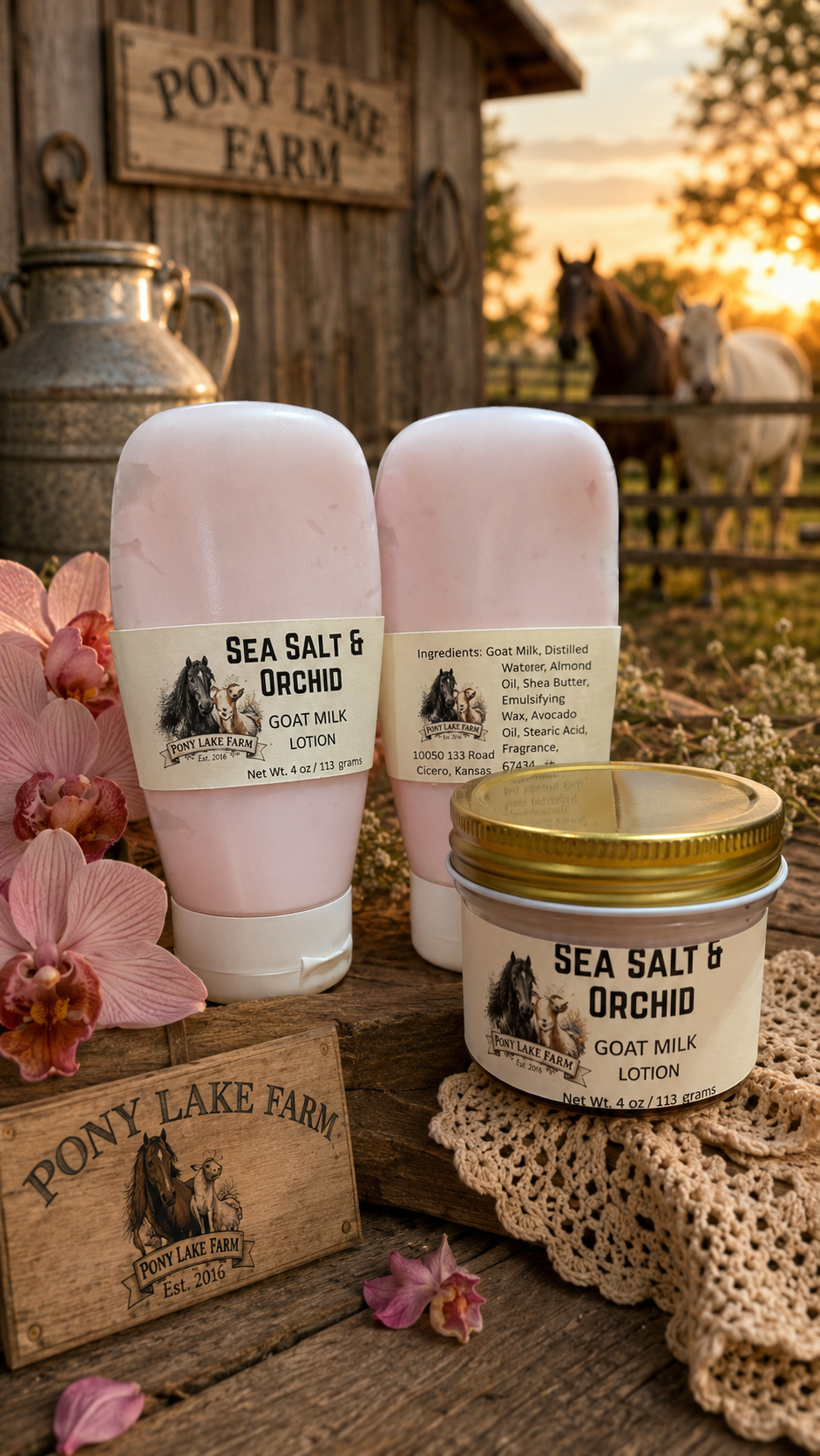 Sea Salt and Orchid Goat Milk Magic Lotion Squeeze Tube