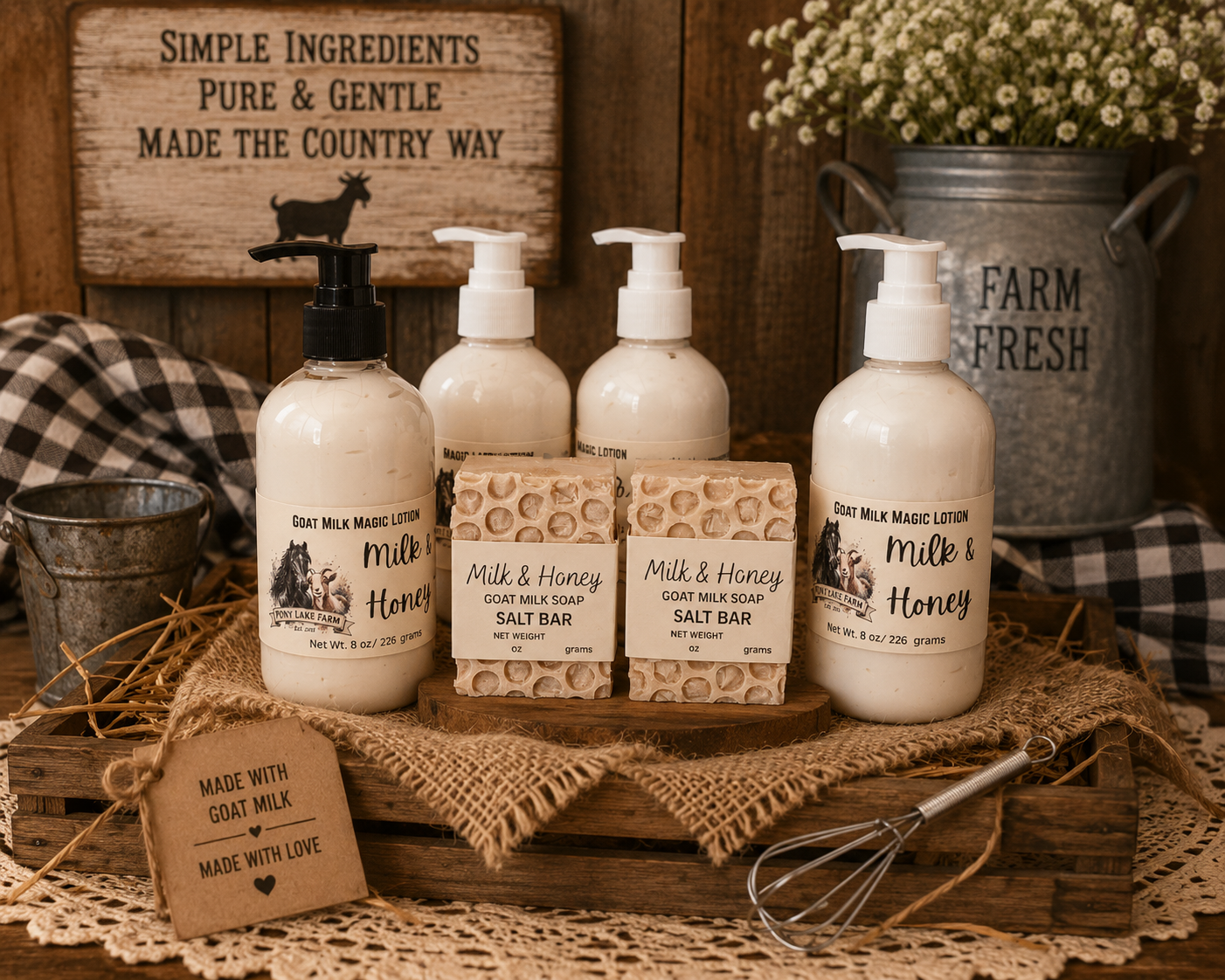 Milk and Honey Salty Soap Bar