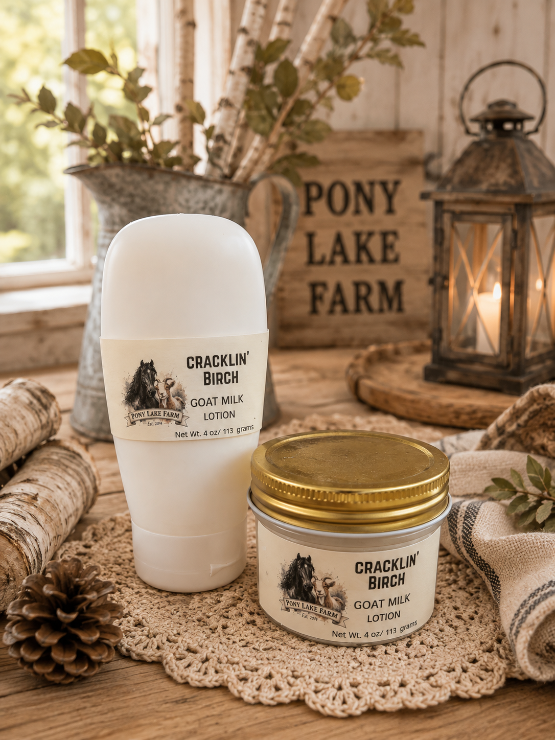 Cracklin' Birch Lotion (4-ounce jar)