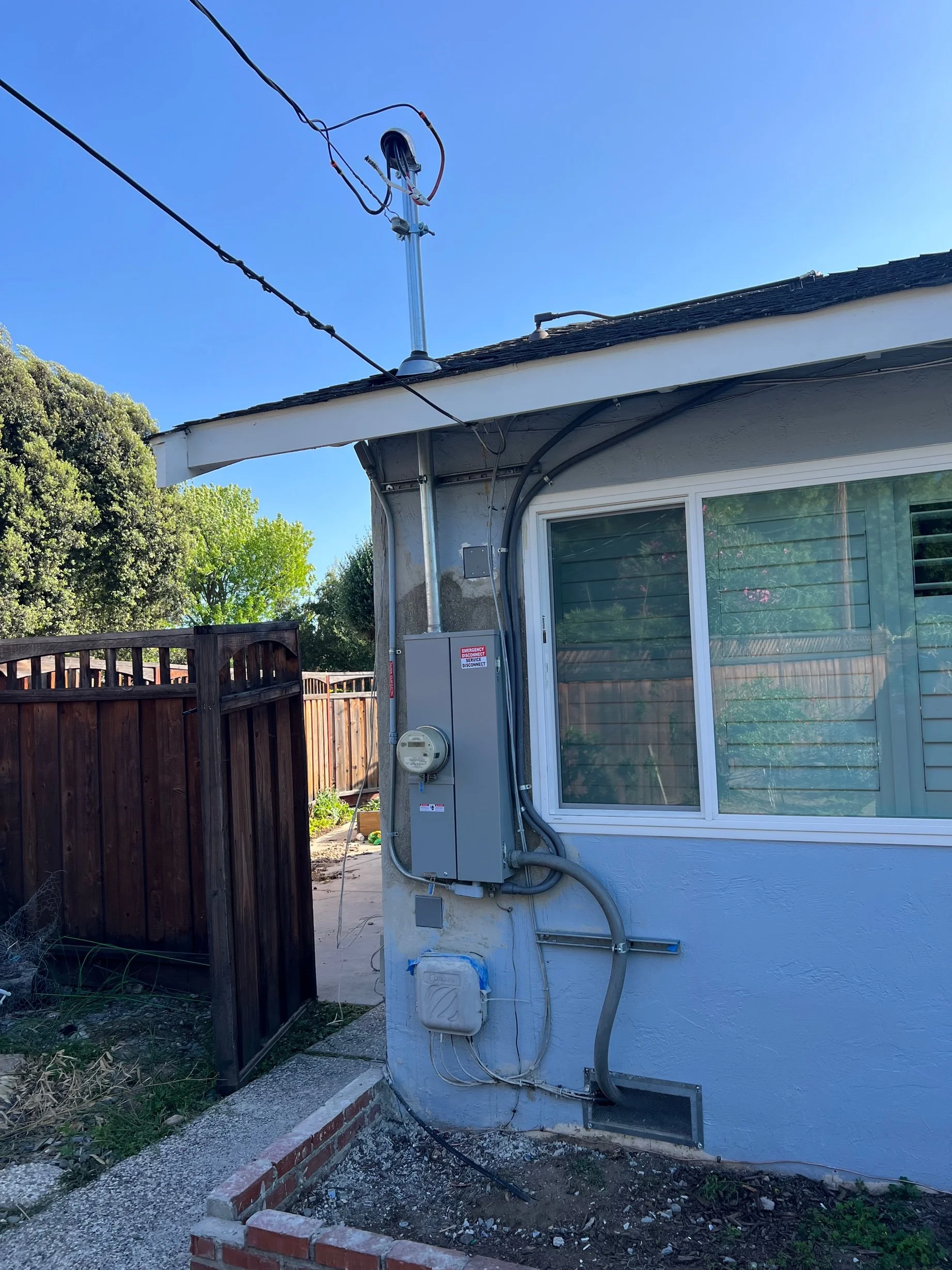 Finished new meter main after panel rescue in San Jose by MH Electrical Services.