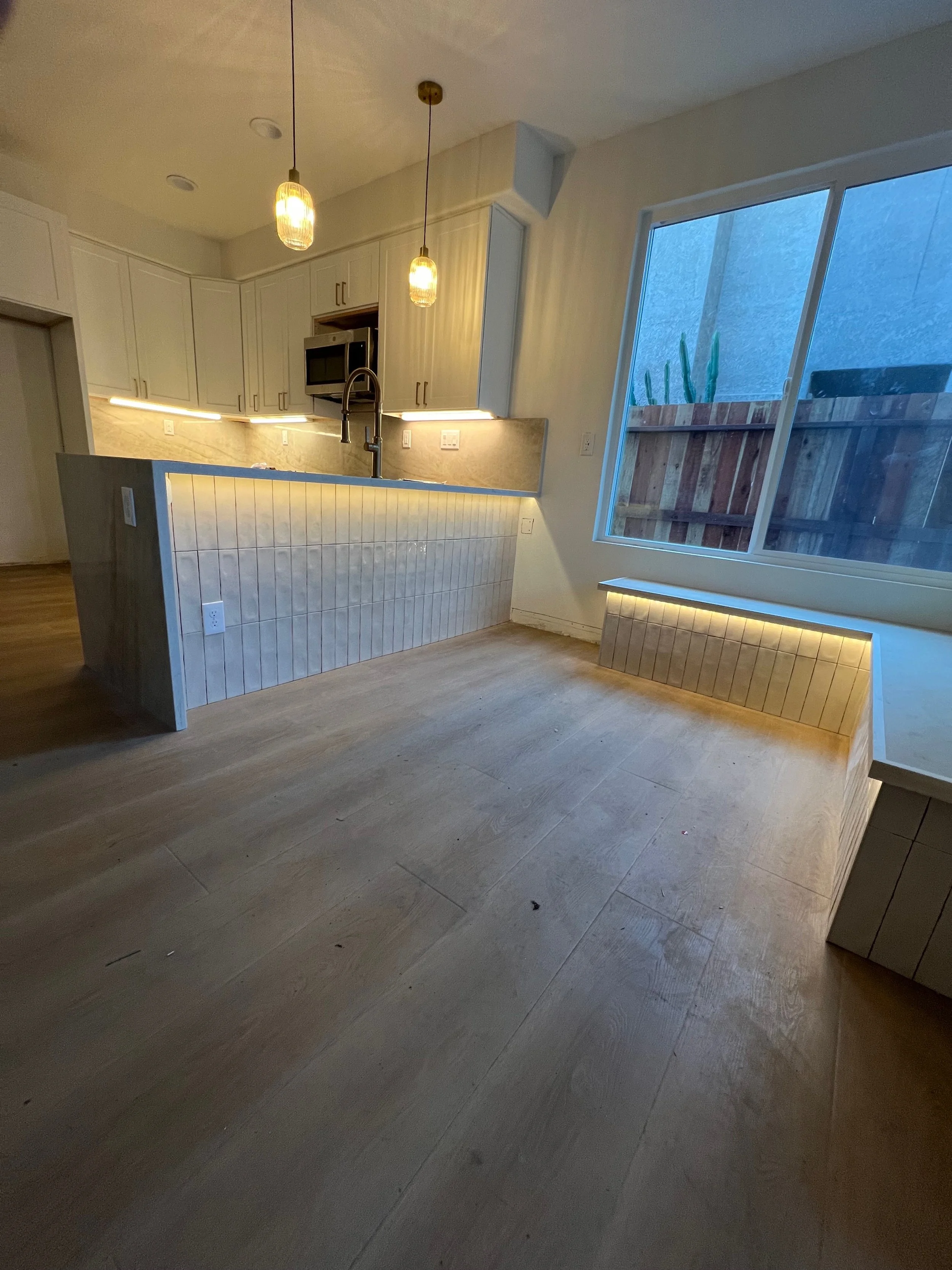 Recessed and layered kitchen lighting in Stockton by MH Electrical Services