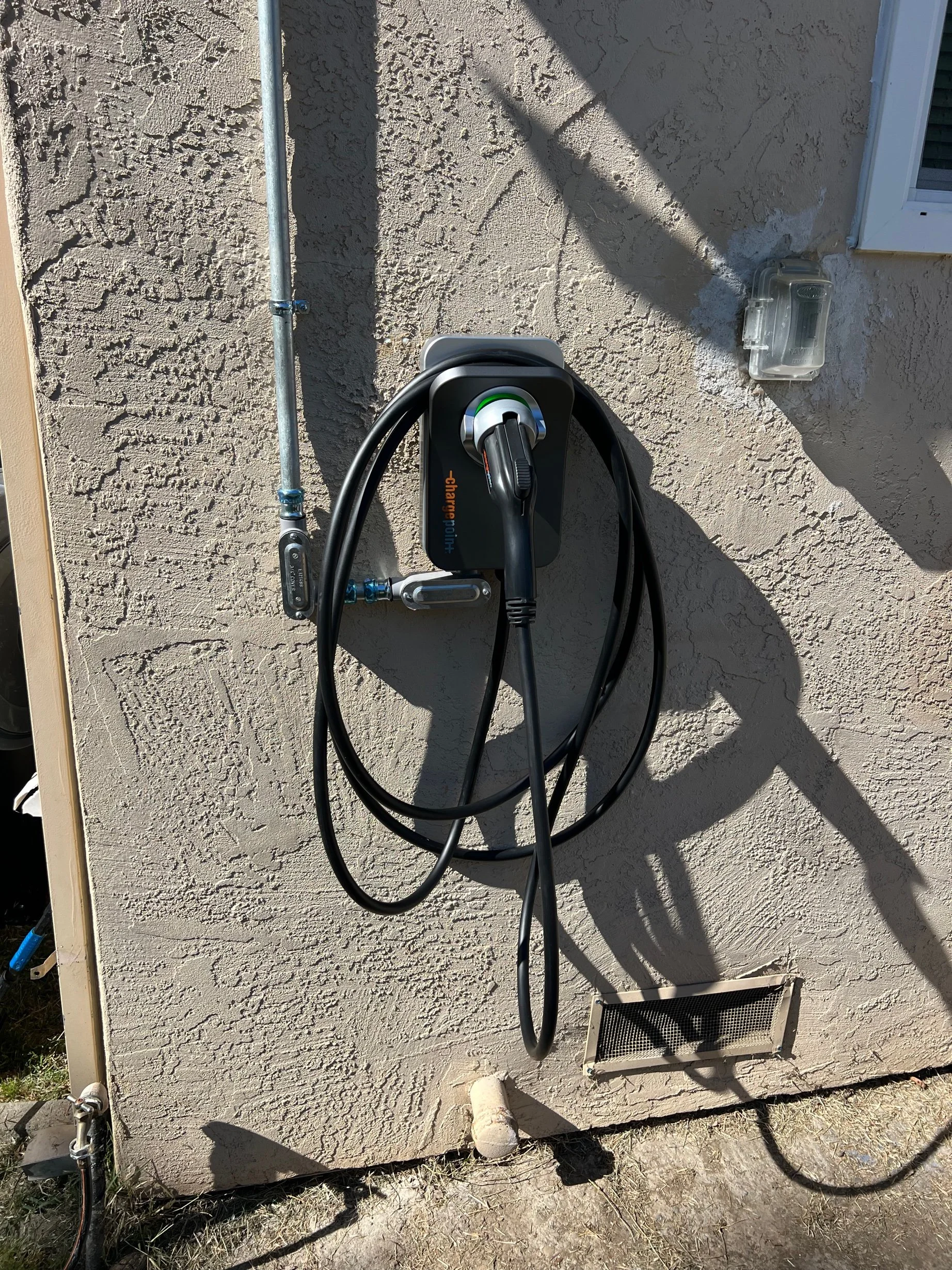 ChargePoint EV charger with load management in Stockton by MH Electrical Services