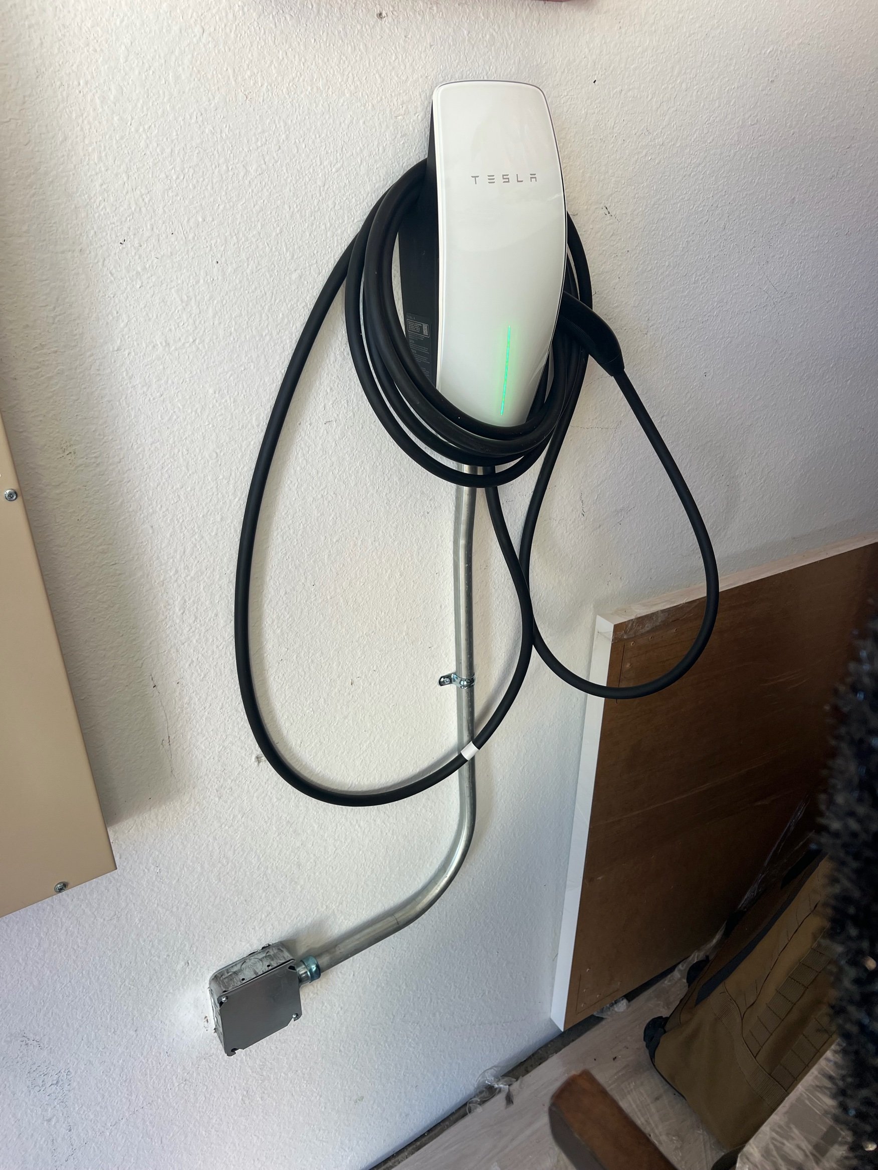Tesla Wall Connector installation in Stockton by MH Electrical Services