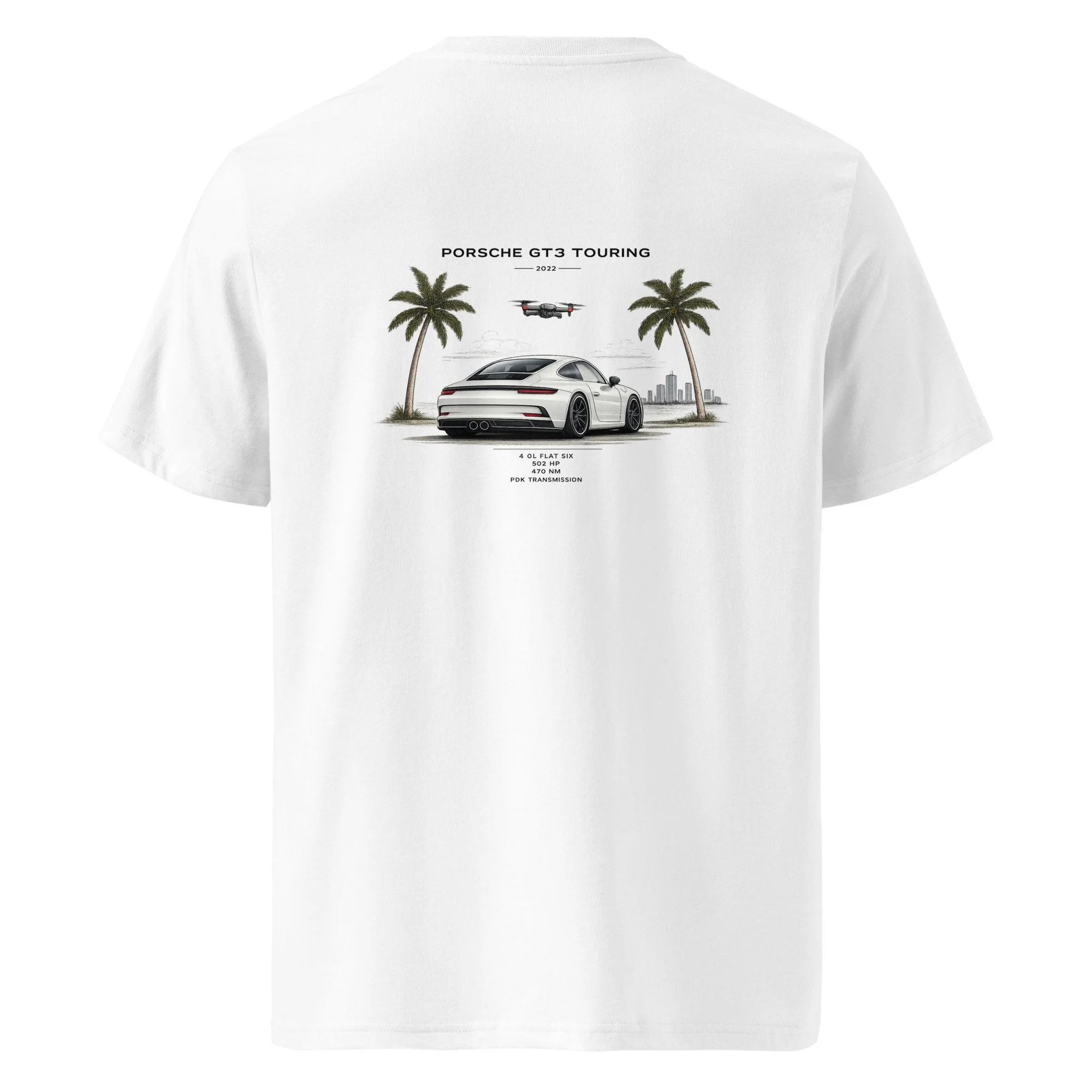 Porsche GT3 Touring Unisex Organic Cotton T-Shirt
