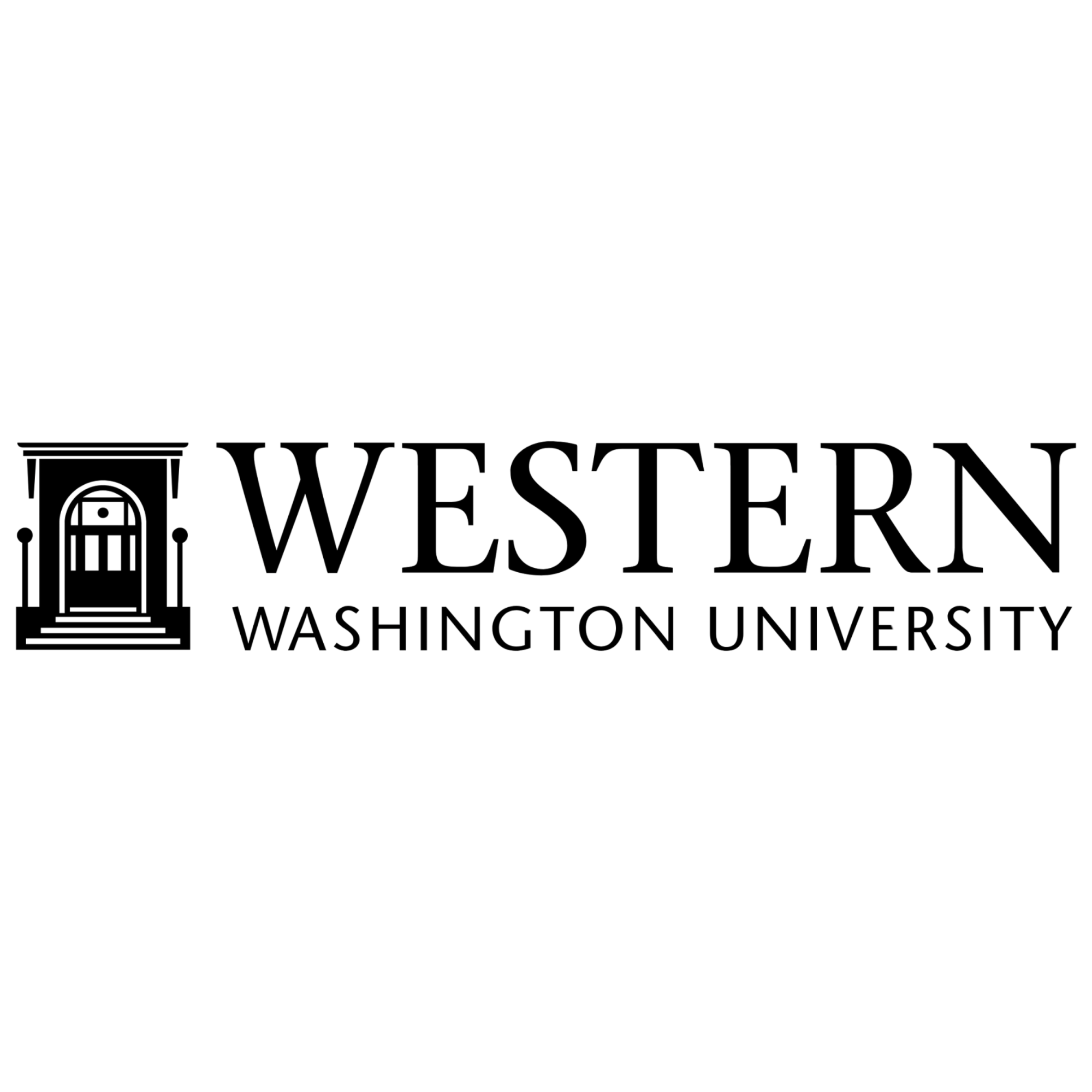 The logo of Western Washington University featuring a stylized school building icon and text.