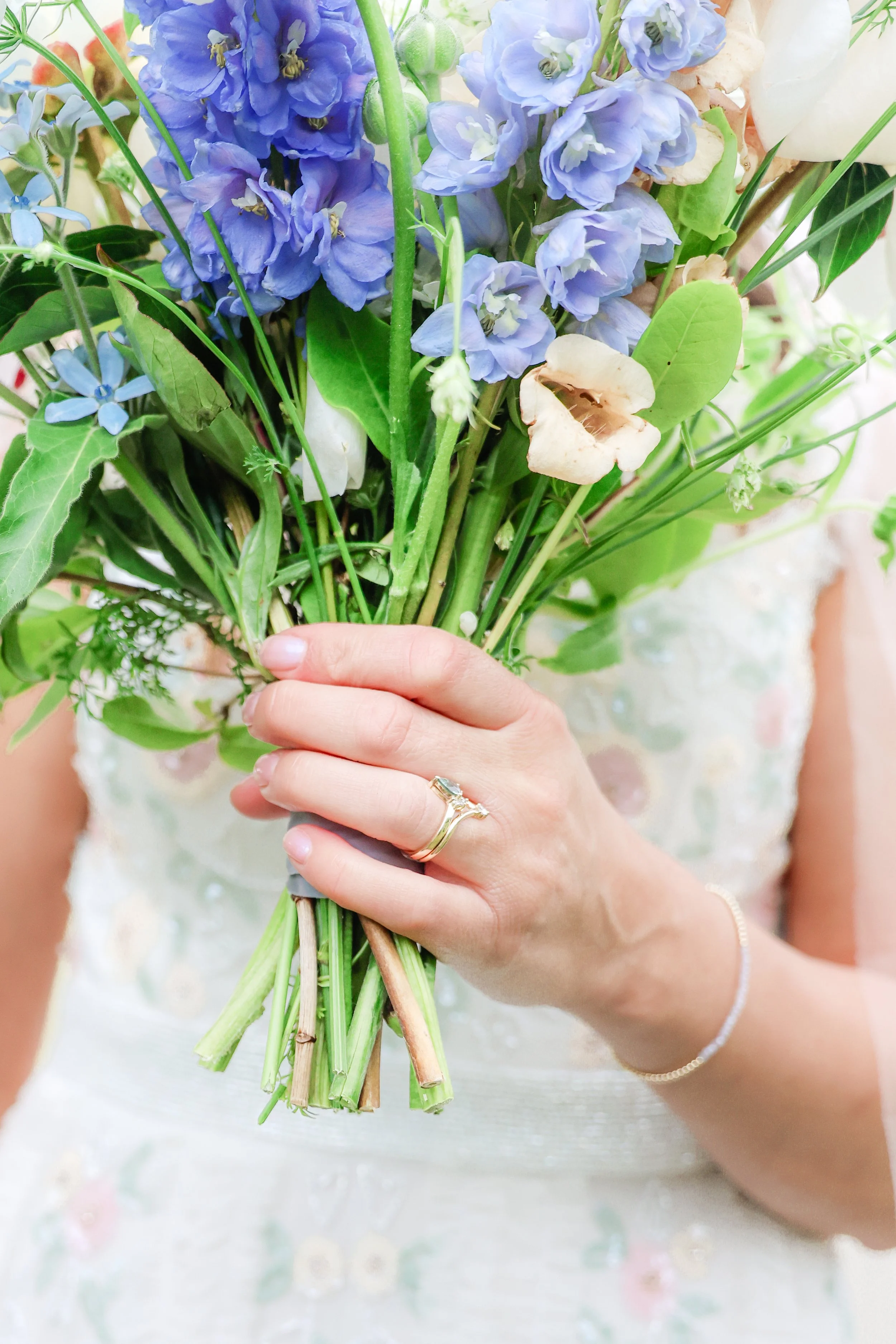 Pacific Northwest wedding bouquet detail — NYLEAR documentary wedding photography in Bellingham WA capturing natural, unposed moments