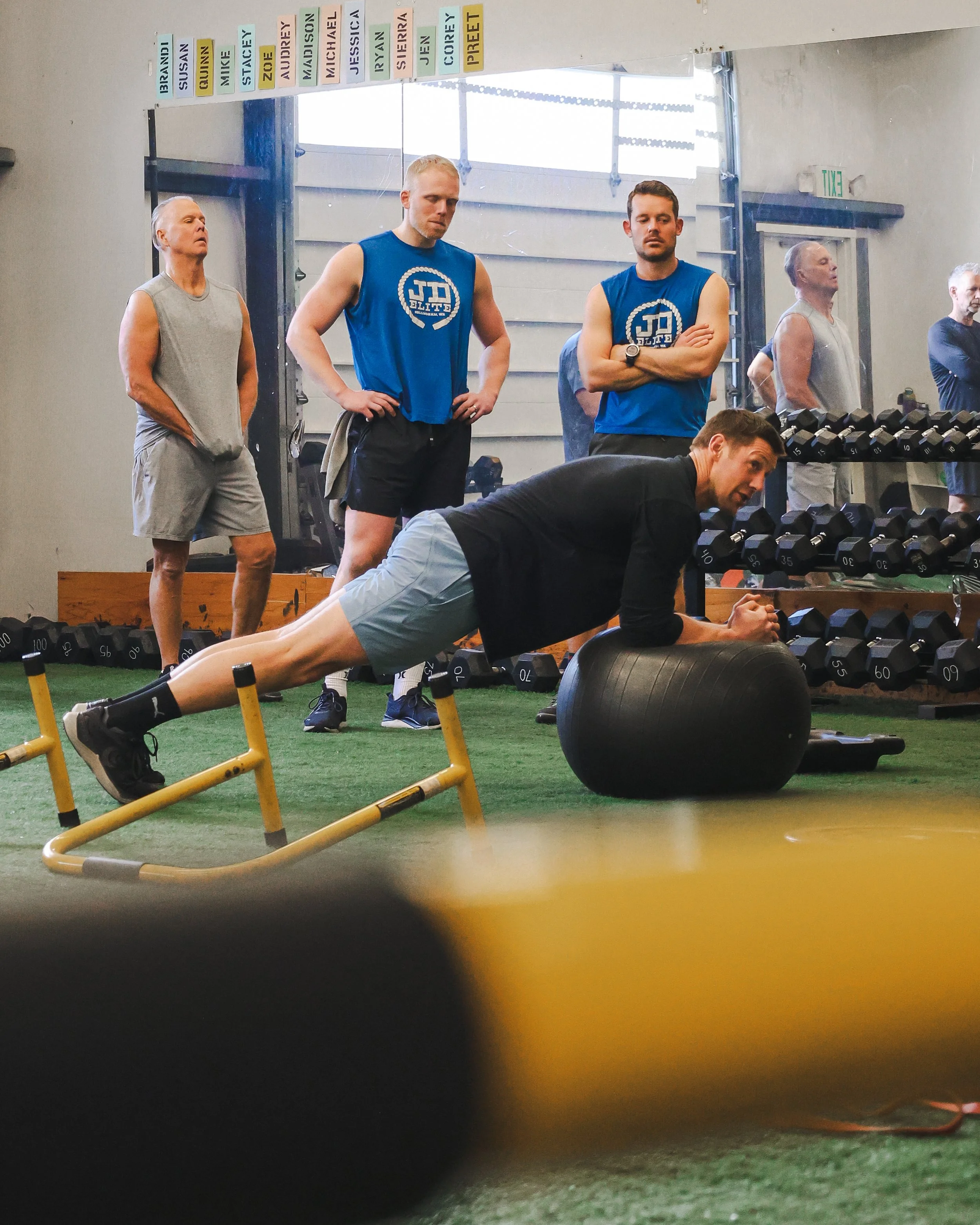 Elite fitness client functional training — NYLEAR local gym digital marketing and social media content strategy Pacific Northwest