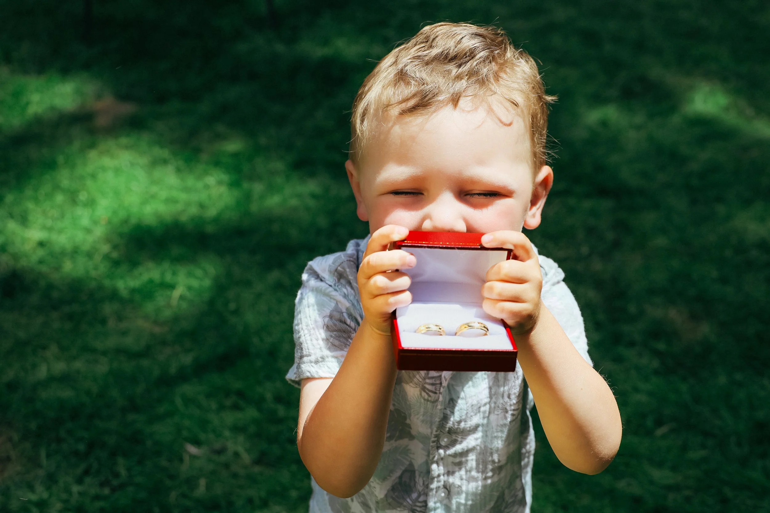 Ring bearer at Pacific Northwest wedding — NYLEAR documentary wedding photography in Bellingham WA capturing the moments you can't pose
