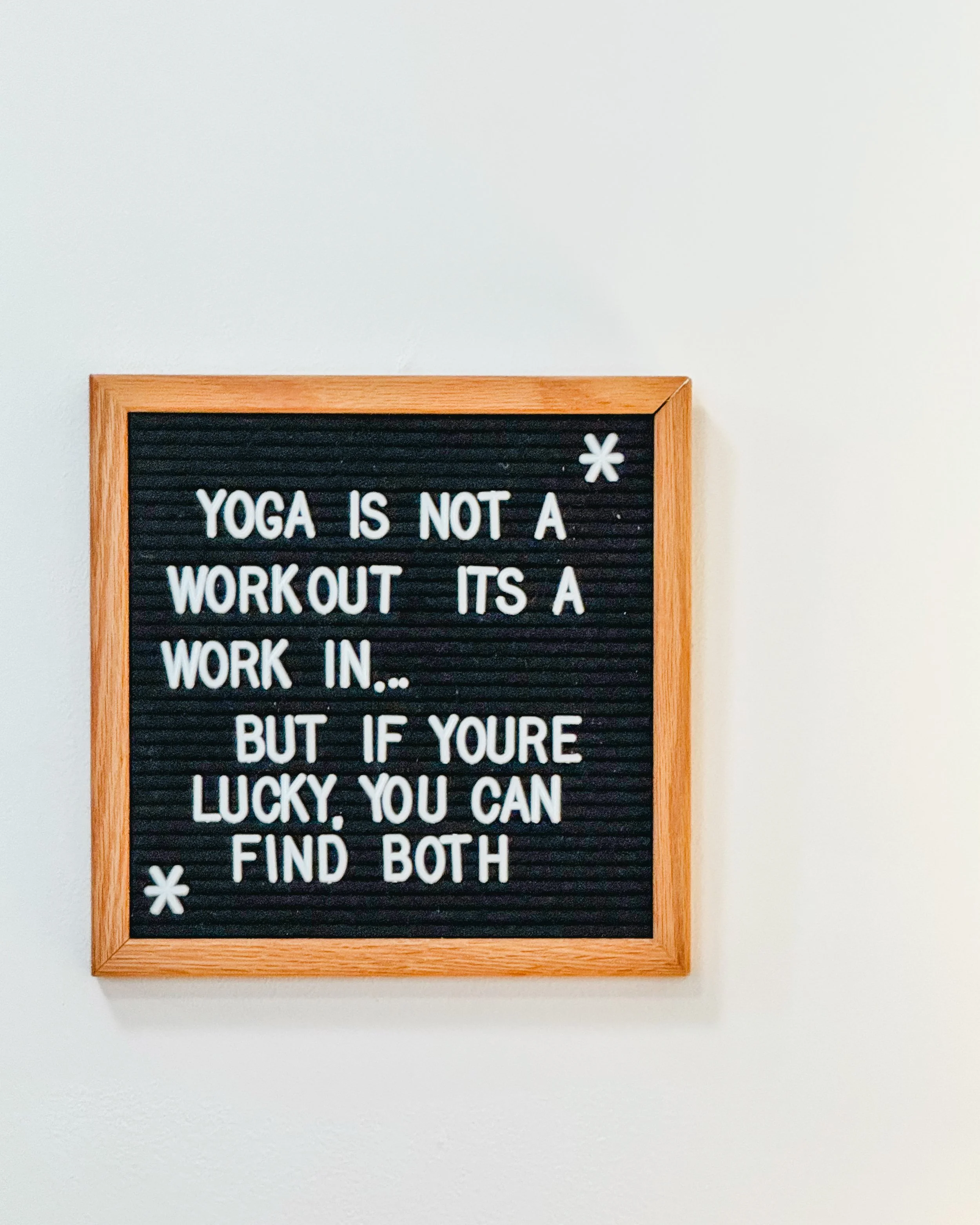 Yoga motivational signage — NYLEAR boutique fitness studio marketing case study in Bellingham WA