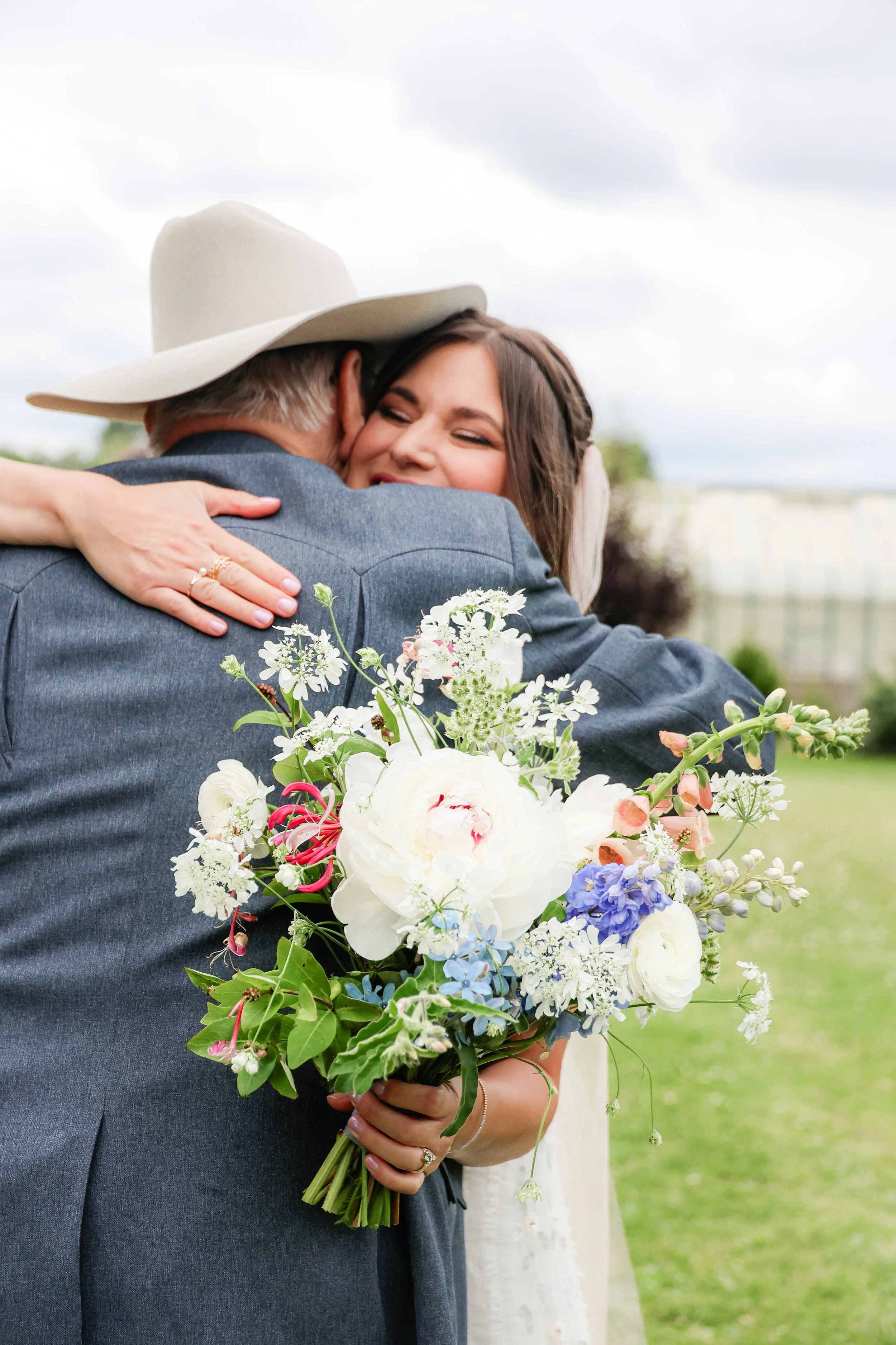 Father daughter wedding day moment — NYLEAR documentary wedding photography in Bellingham WA and Pacific Northwest