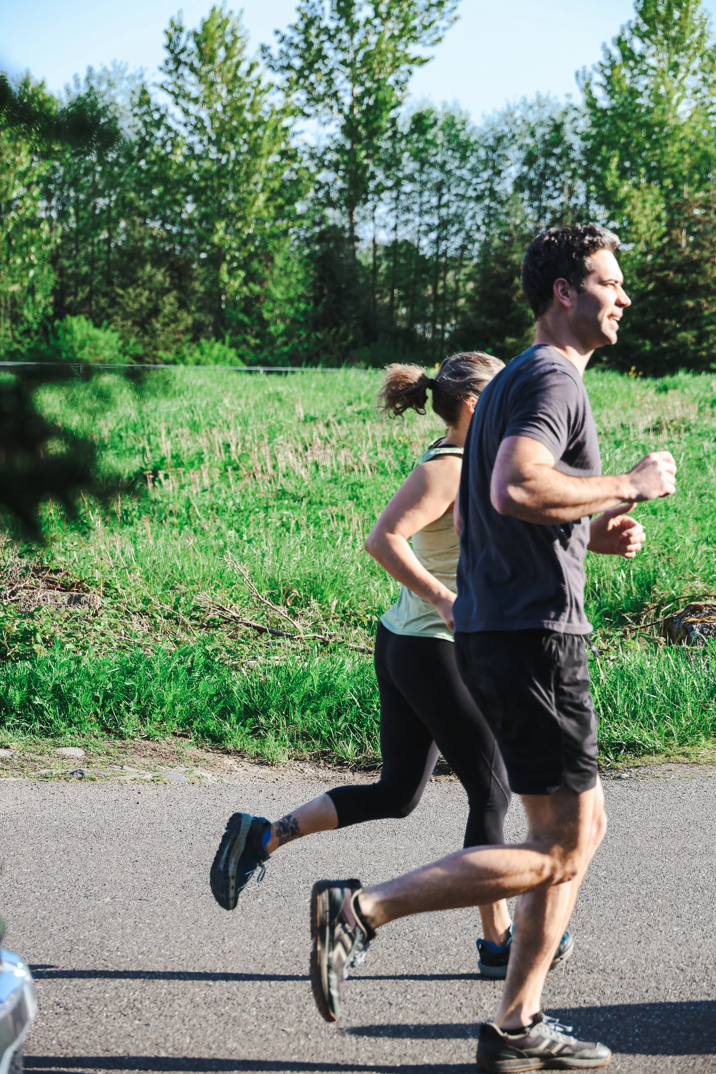 RYZE fitness client outdoor training content — NYLEAR local gym and fitness business social media marketing in the Pacific Northwest