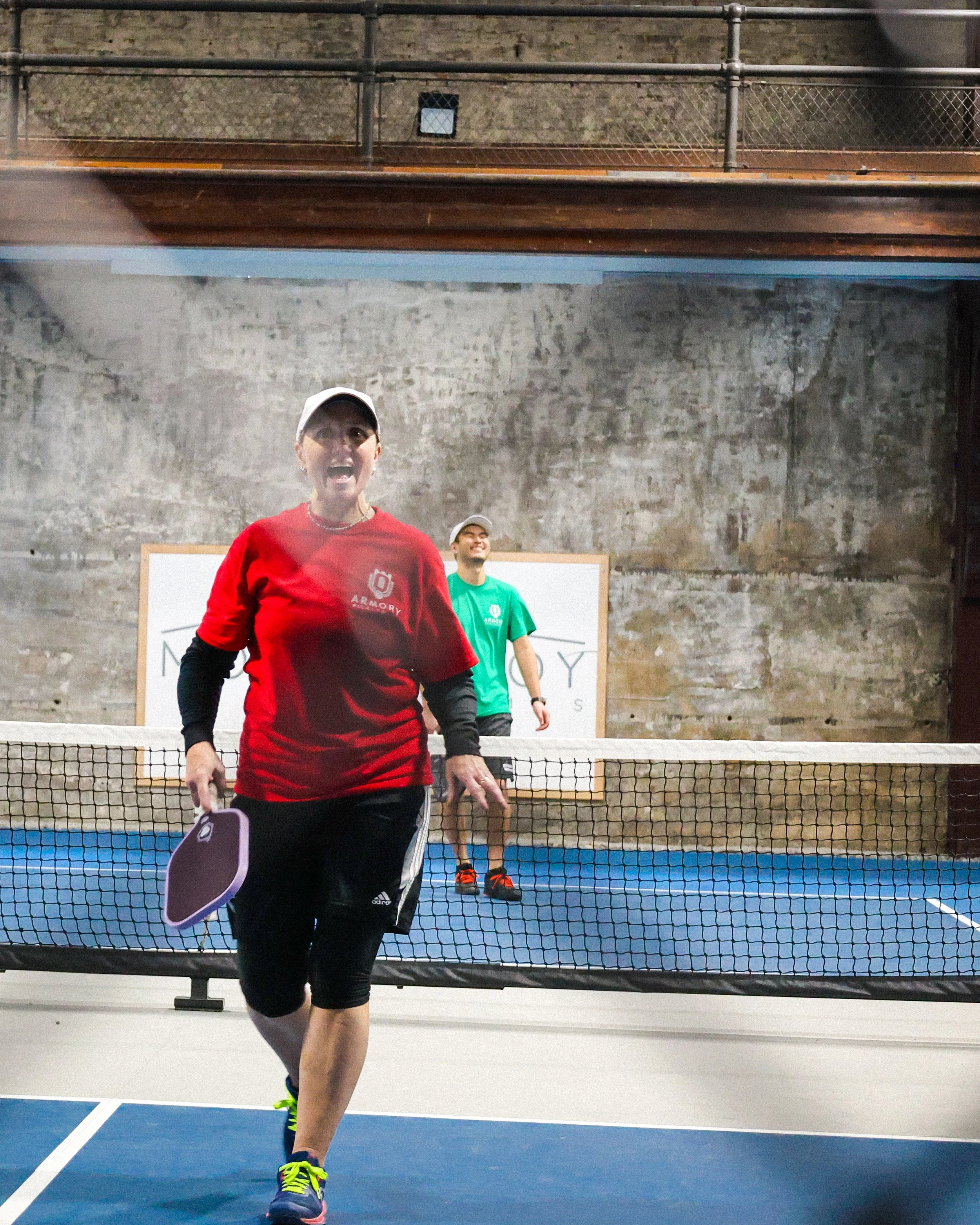 Armory Pickleball players at indoor court — NYLEAR social media content marketing for local sports and fitness businesses
