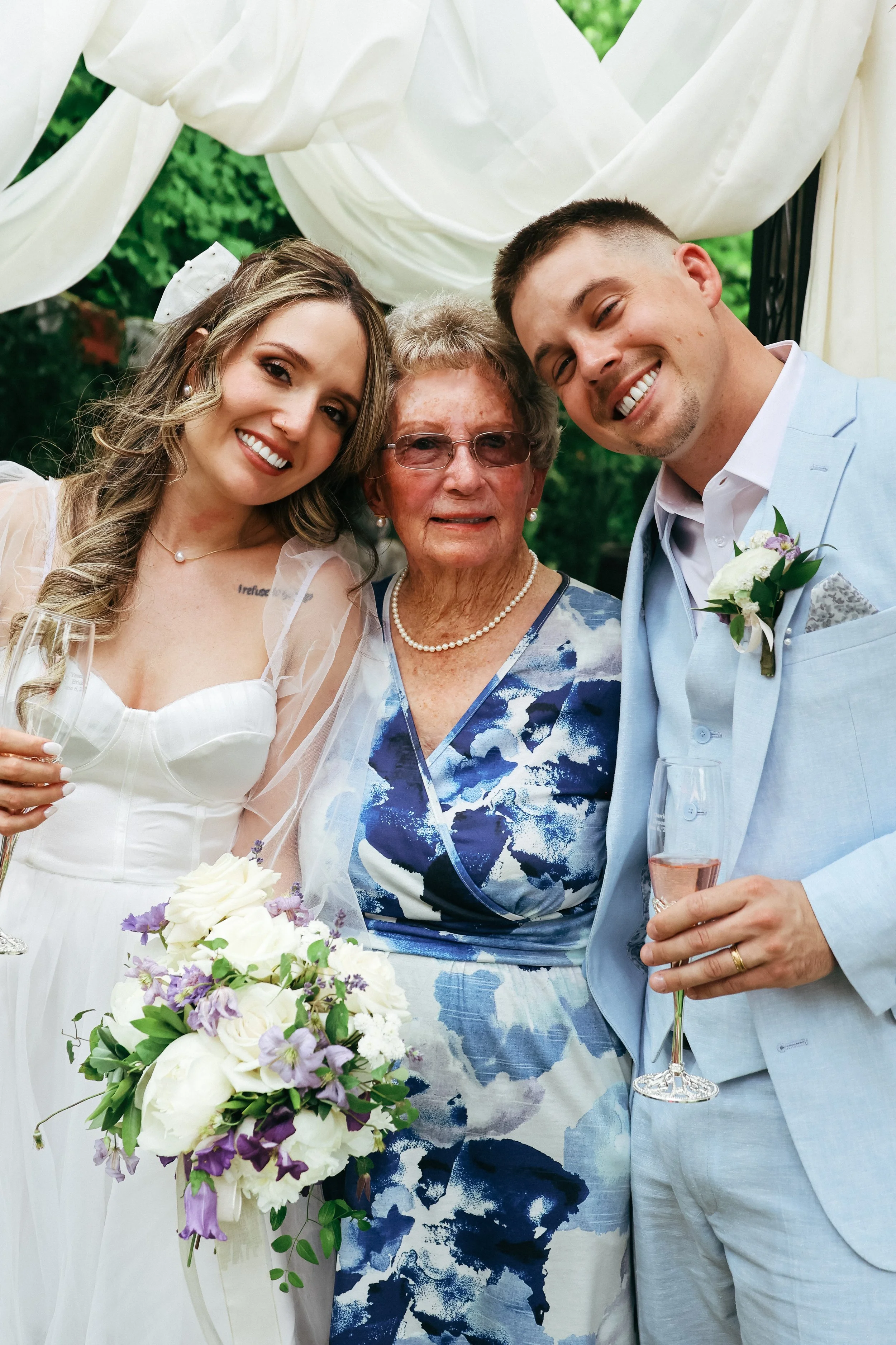 Pacific Northwest wedding three generations — NYLEAR documentary wedding photography in Bellingham WA capturing authentic family moments