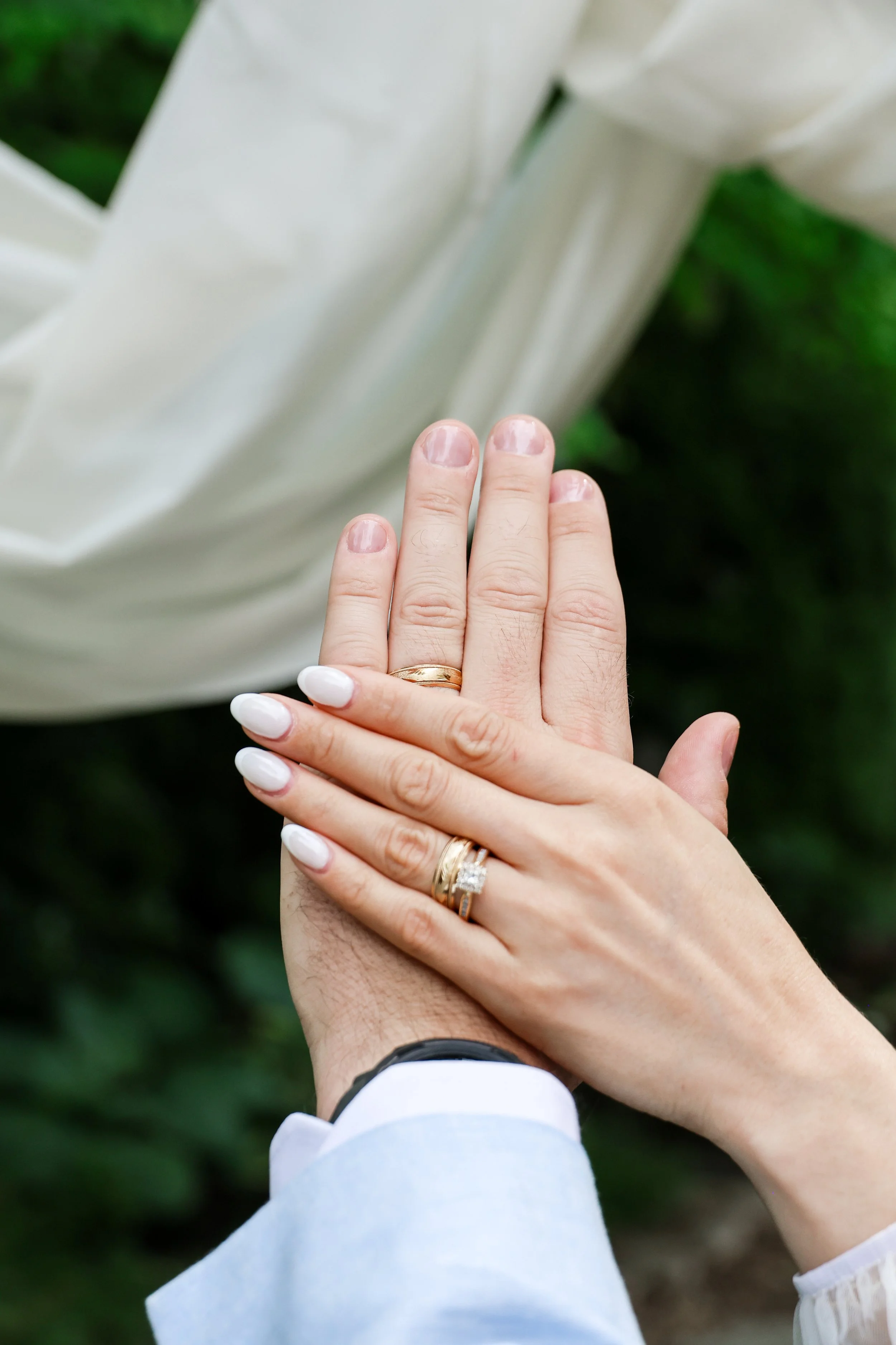 Wedding ring detail — NYLEAR documentary wedding photography in Bellingham WA capturing the small moments that tell the full story